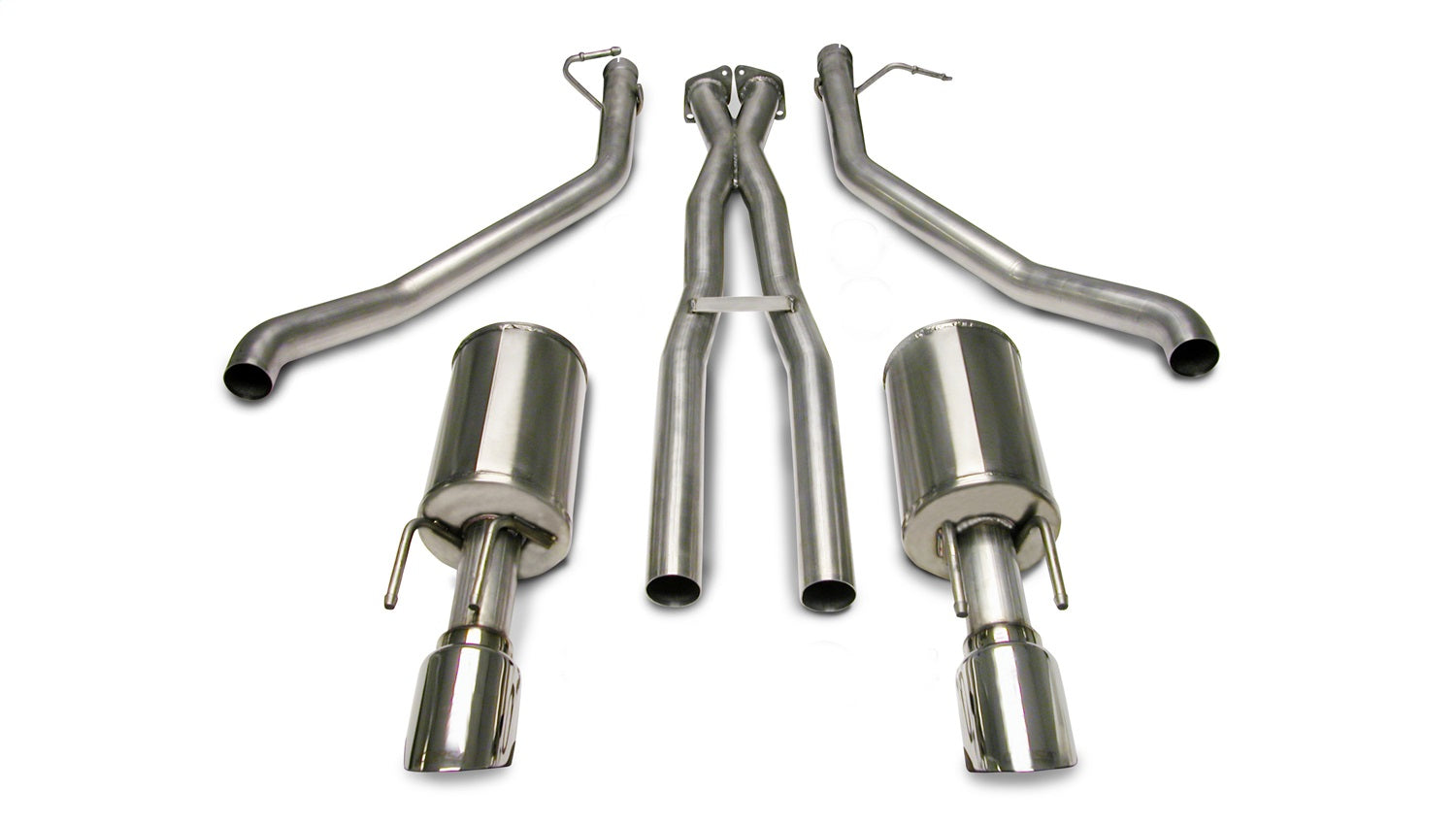 Corsa Performance 14189 2.5in. Cat-Back Dual Rear Exit with Single 4.0in. Polished Pro-Series Tips Corsa Performance 14189
