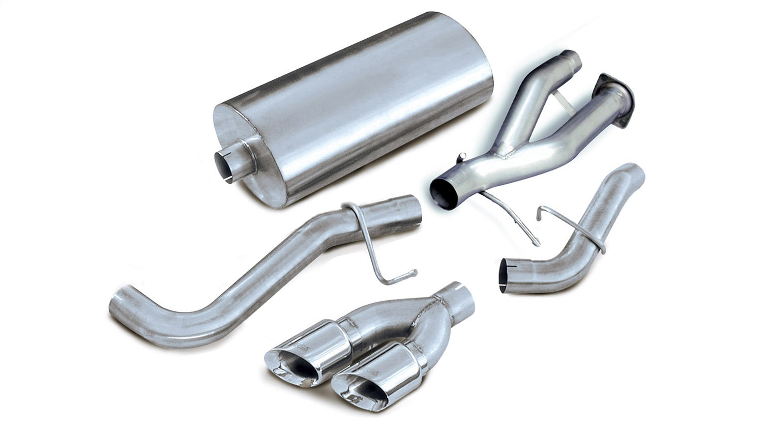 Corsa Performance 14222 3.0in. Cat-Back Single Side Exit with Twin 4.0in. Polished Pro-Series Tips Corsa Performance 14222