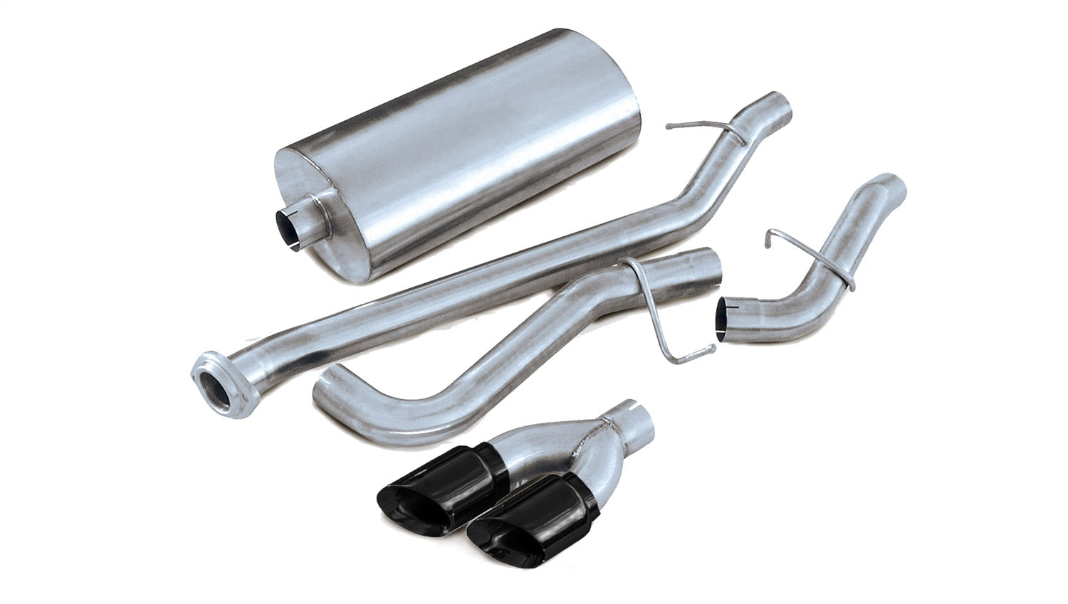 Corsa Performance 14232BLK 3.0in. Cat-Back Single Side Exit with Twin 4.0in. Black PVD Pro-Series Tips Corsa Performance 14232BLK