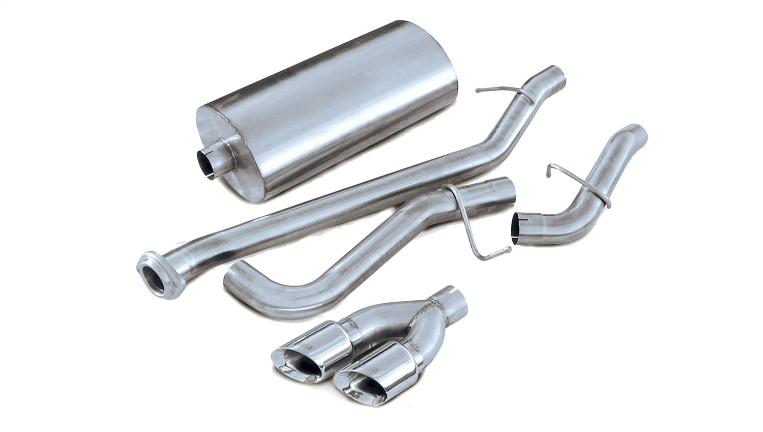Corsa Performance 14237 3.0in. Cat-Back Single Side Exit with Twin 4.0in. Polished Pro-Series Tips Corsa Performance 14237