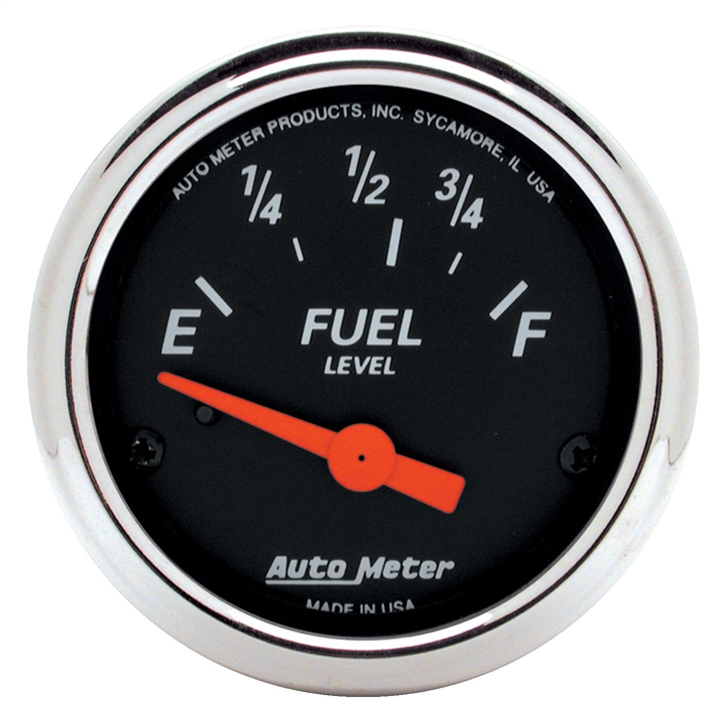 AutoMeter 1423 GAUGE; FUEL LEVEL; 2 1/16in.; 73OE TO 10OF; ELEC; DESIGNER BLACK AutoMeter 1423