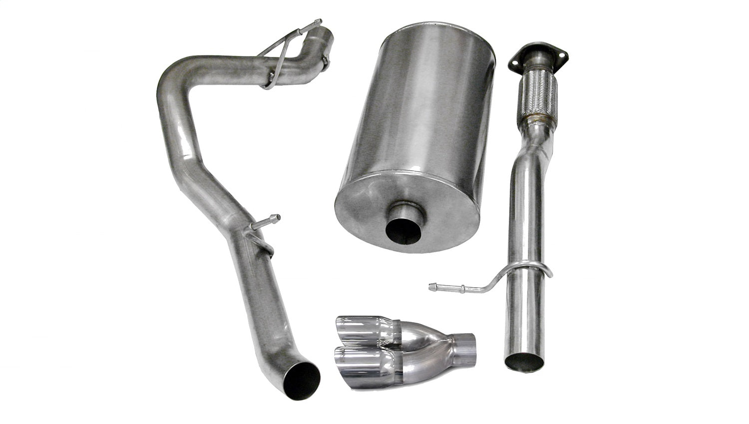 Corsa Performance 14246 3.0in. Cat-Back Single Side Exit with Twin 4.0in. Polished Pro-Series Tips Corsa Performance 14246
