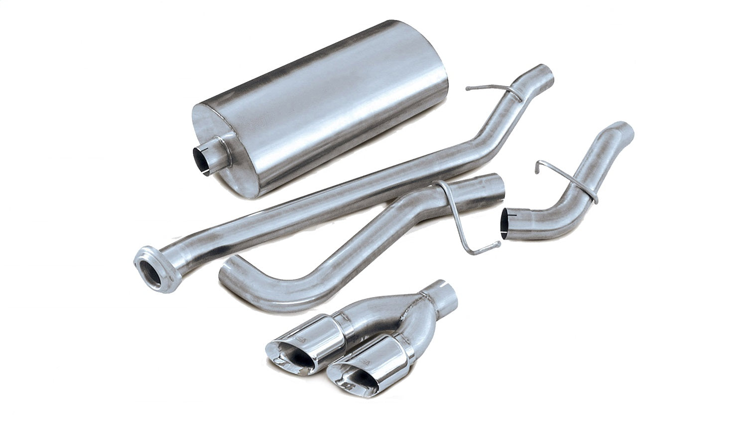 Corsa Performance 14250 3.0in. Cat-Back Single Side Exit with Twin 4.0in. Polished Pro-Series Tips Corsa Performance 14250