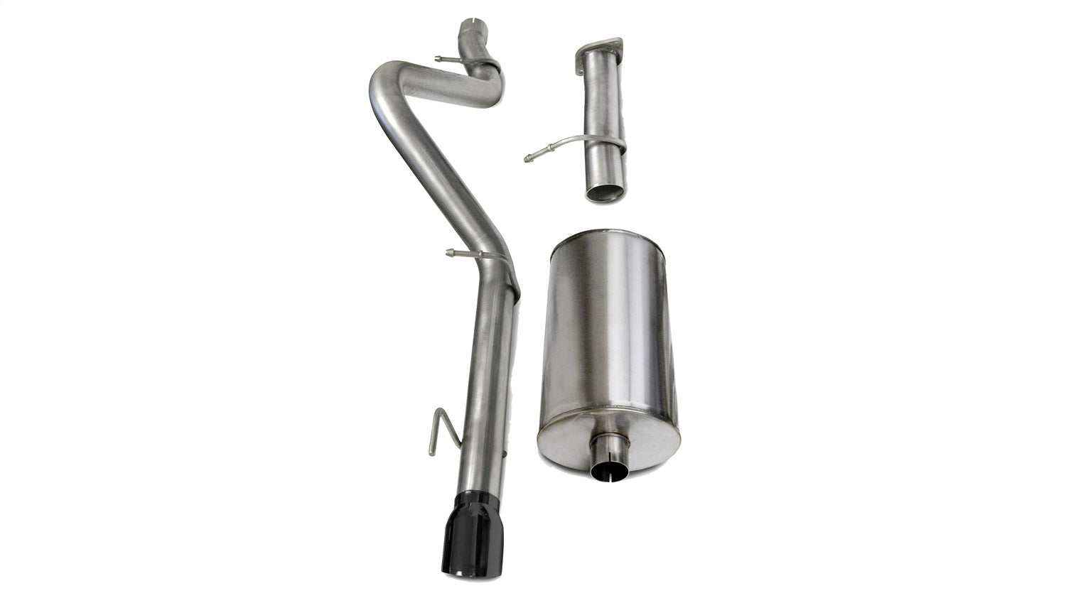 Corsa Performance 14256BLK 3.0in. Cat-Back Single Rear Exit with Single 4.0in. Black PVD Pro-Series Tip Corsa Performance 14256BLK