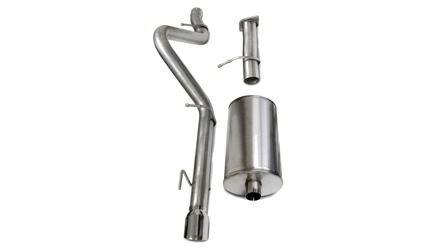 Corsa Performance 14256 3.0in. Cat-Back Single Rear Exit with Single 4.0in. Polished Pro-Series Tip Corsa Performance 14256