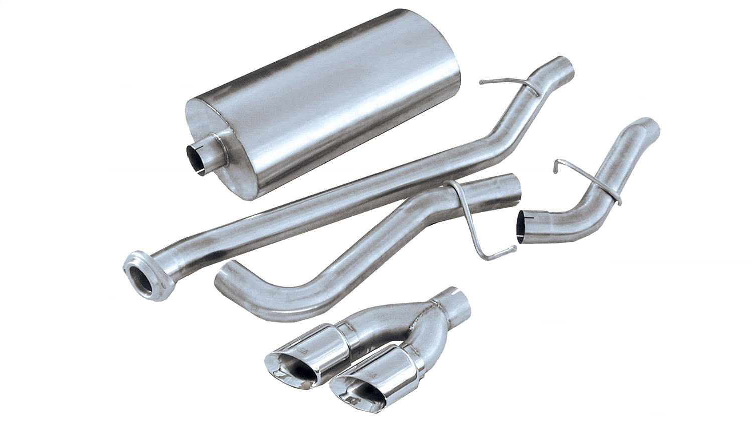 Corsa Performance 14261 3.0in. Cat-Back Single Side Exit with Twin 4.0in. Polished Pro-Series Tips Corsa Performance 14261