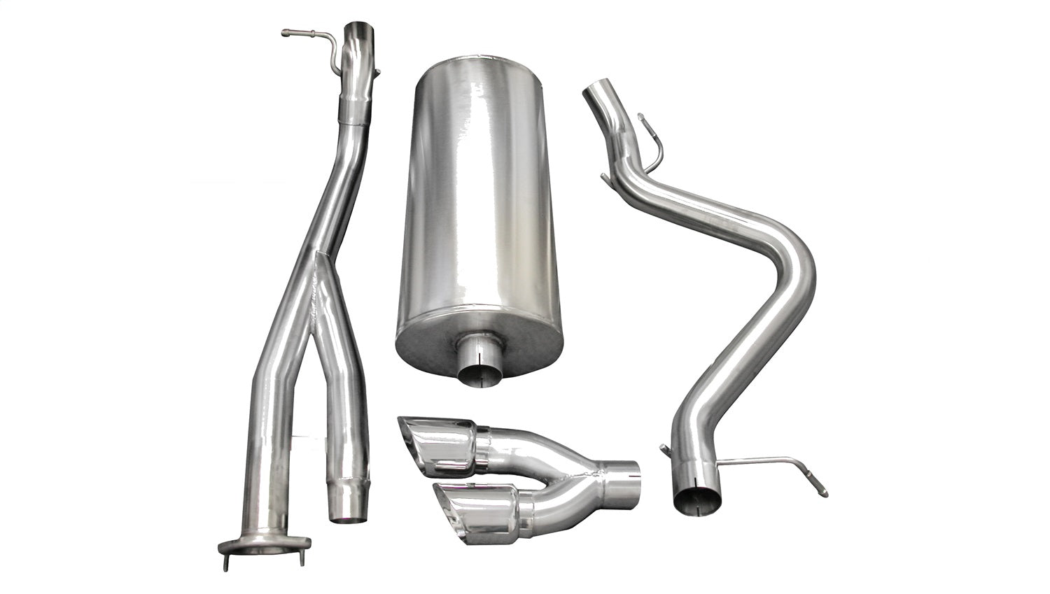 Corsa Performance 14279 3.0in. Cat-Back Single Side Exit with Twin 4.0in. Polished Pro-Series Tips Corsa Performance 14279