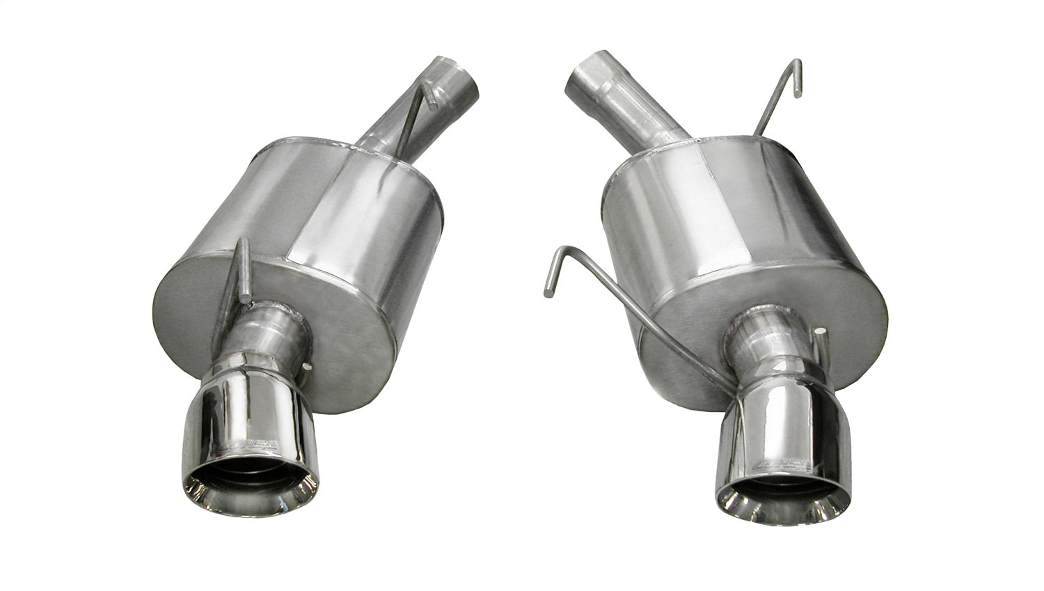 Corsa Performance 14311 2.5in. Axle-Back Dual Rear Exit with Single 4.0in. Polished Pro-Series Tips Corsa Performance 14311