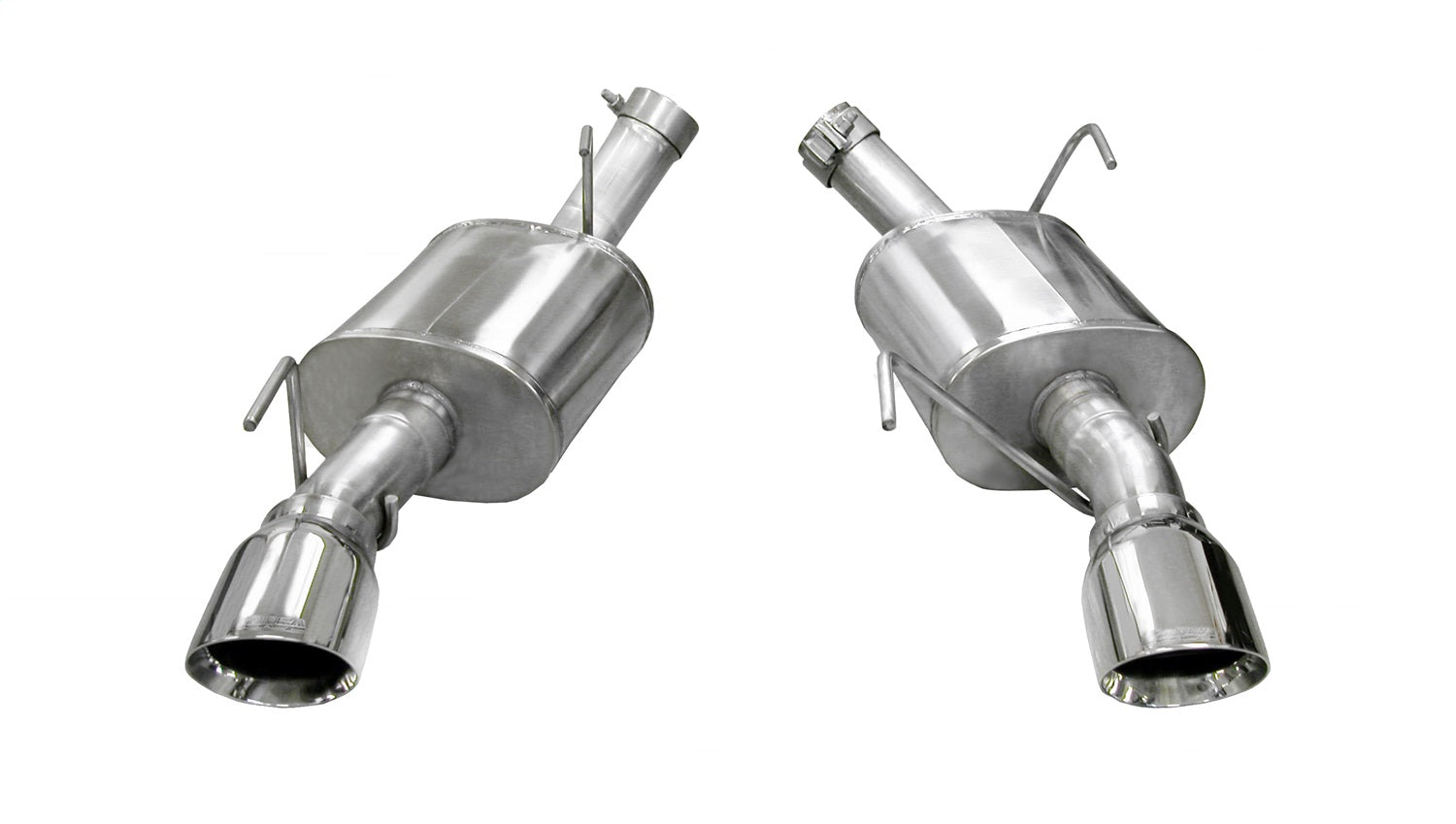 Corsa Performance 14314 2.5in. Axle-Back Dual Rear Exit with Single 4.0in. Polished Pro-Series Tips Corsa Performance 14314