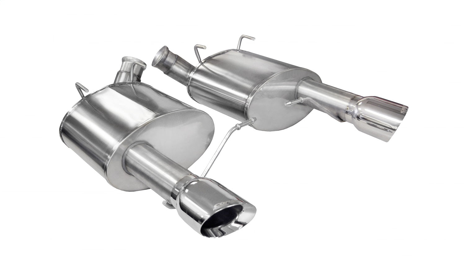 Corsa Performance 14316 3.0in. Axle-Back Dual Rear Exit with Single 4.0in. Polished Pro-Series Tips Corsa Performance 14316