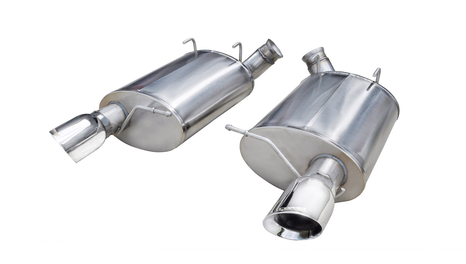 Corsa Performance 14320 3.0in. Axle-Back Dual Rear Exit with Single 4.0in. Polished Pro-Series Tips Corsa Performance 14320