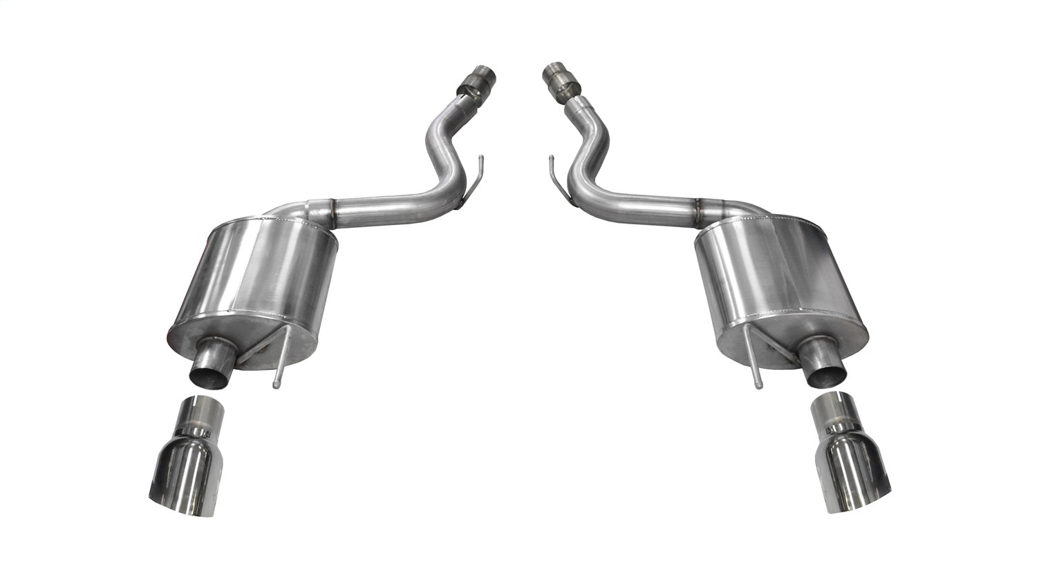Corsa Performance 14329 3.0in. Axle-Back Dual Rear Exit with Single 4.0in. Polished Pro-Series Tips Corsa Performance 14329
