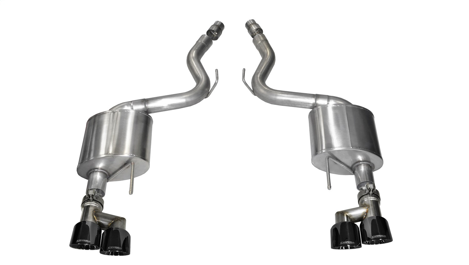 Corsa Performance 14334BLK 3.0in. Axle-Back Dual Rear Exit with Twin 4.0in. Black PVD Pro-Series Tips Corsa Performance 14334BLK