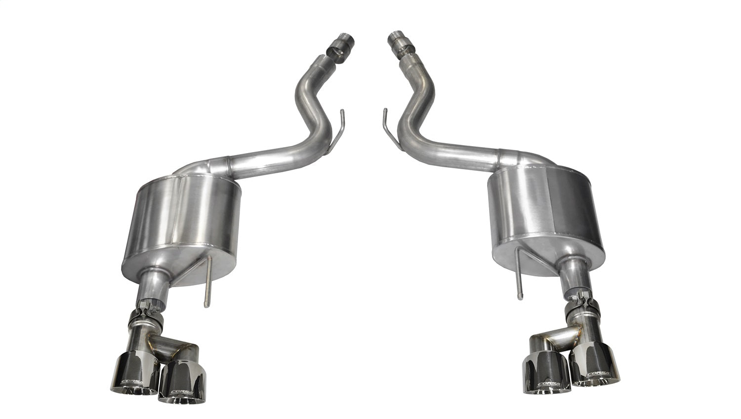 Corsa Performance 14334 3.0in. Axle-Back Dual Rear Exit with Twin 4.0in. Polished Pro-Series Tips Corsa Performance 14334
