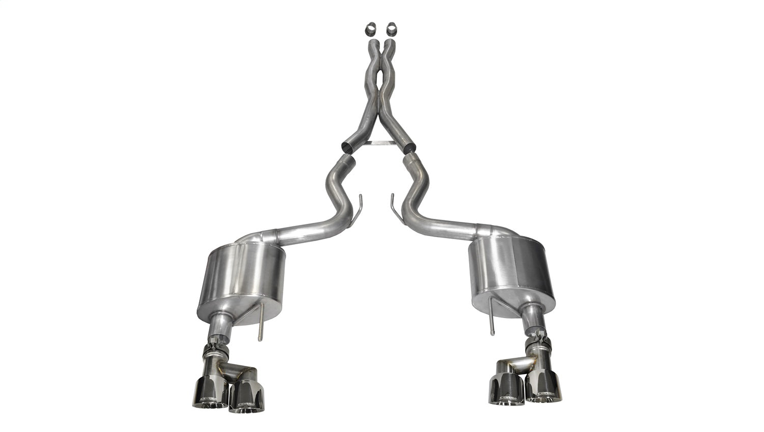Corsa Performance 14335 3.0in. Cat-Back Dual Rear Exit with Twin 4.0in. Polished Pro-Series Tips Corsa Performance 14335