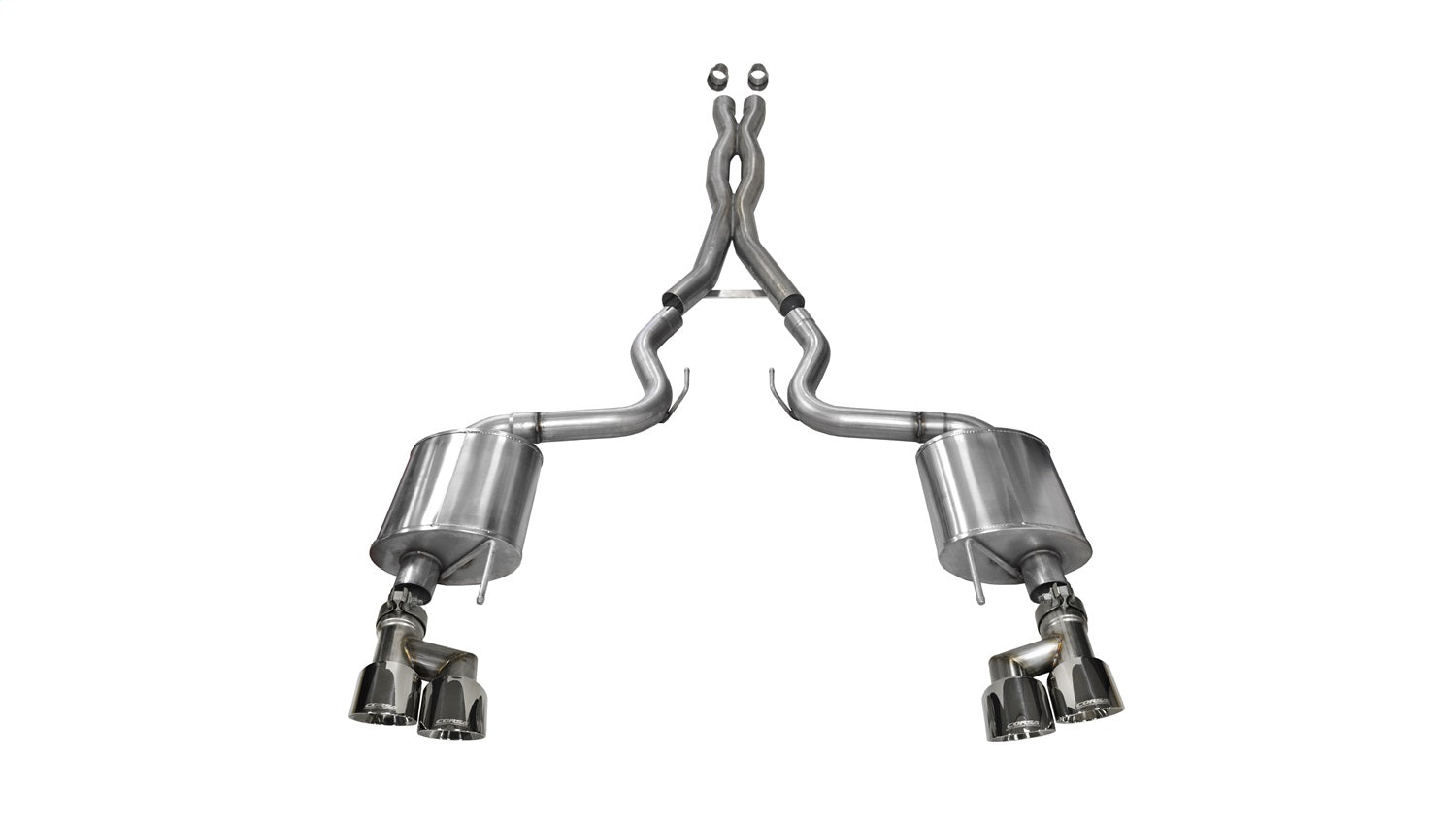 Corsa Performance 14337 3.0in. Cat-Back Dual Rear Exit with Twin 4.0in. Polished Pro-Series Tips Corsa Performance 14337