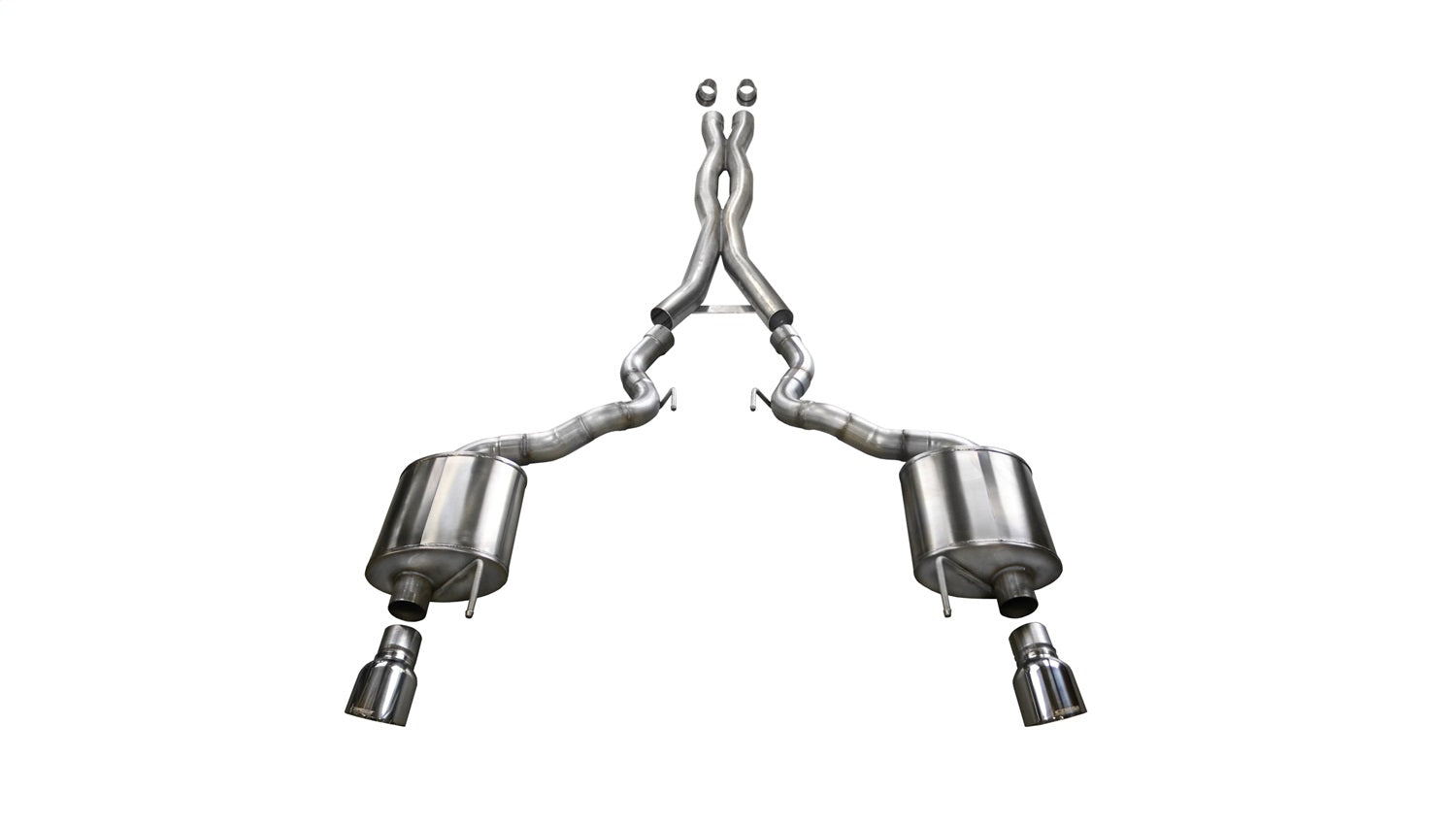 Corsa Performance 14341 3.0in. Cat-Back Dual Rear Exit with Single 4.5in. Polished Pro-Series Tips Corsa Performance 14341