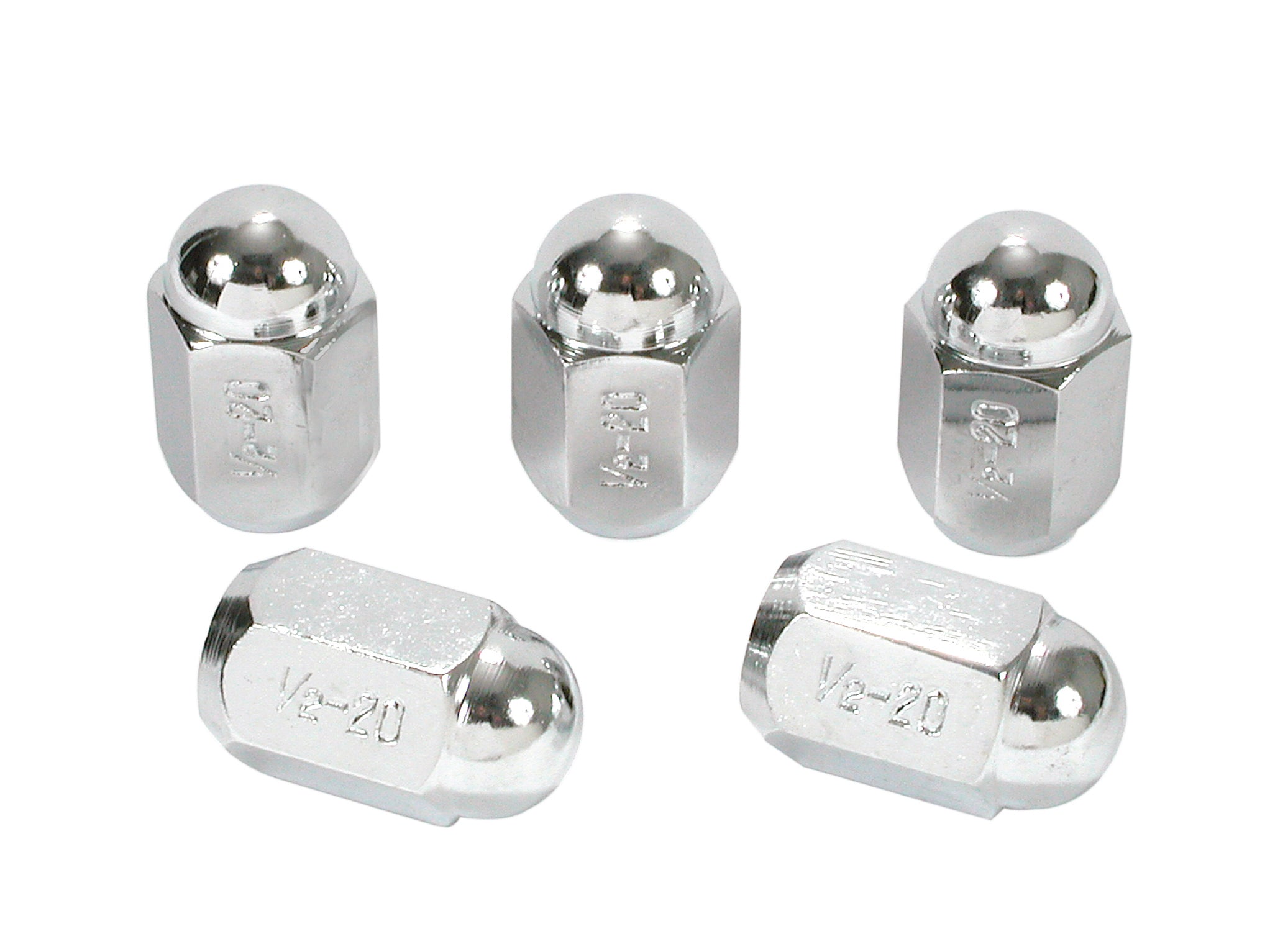 Mr Gasket 1441 Chrome Acorn Nuts 1/2 - 5 Pack Mr Gasket 1441