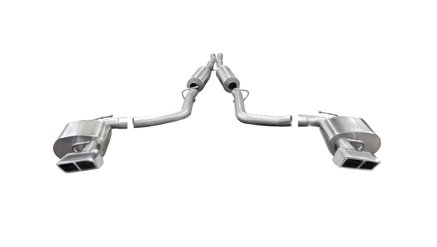 Corsa Performance 14424 2.75in. Cat-Back Dual Rear Exit with GTX2 Polished Tips Corsa Performance 14424