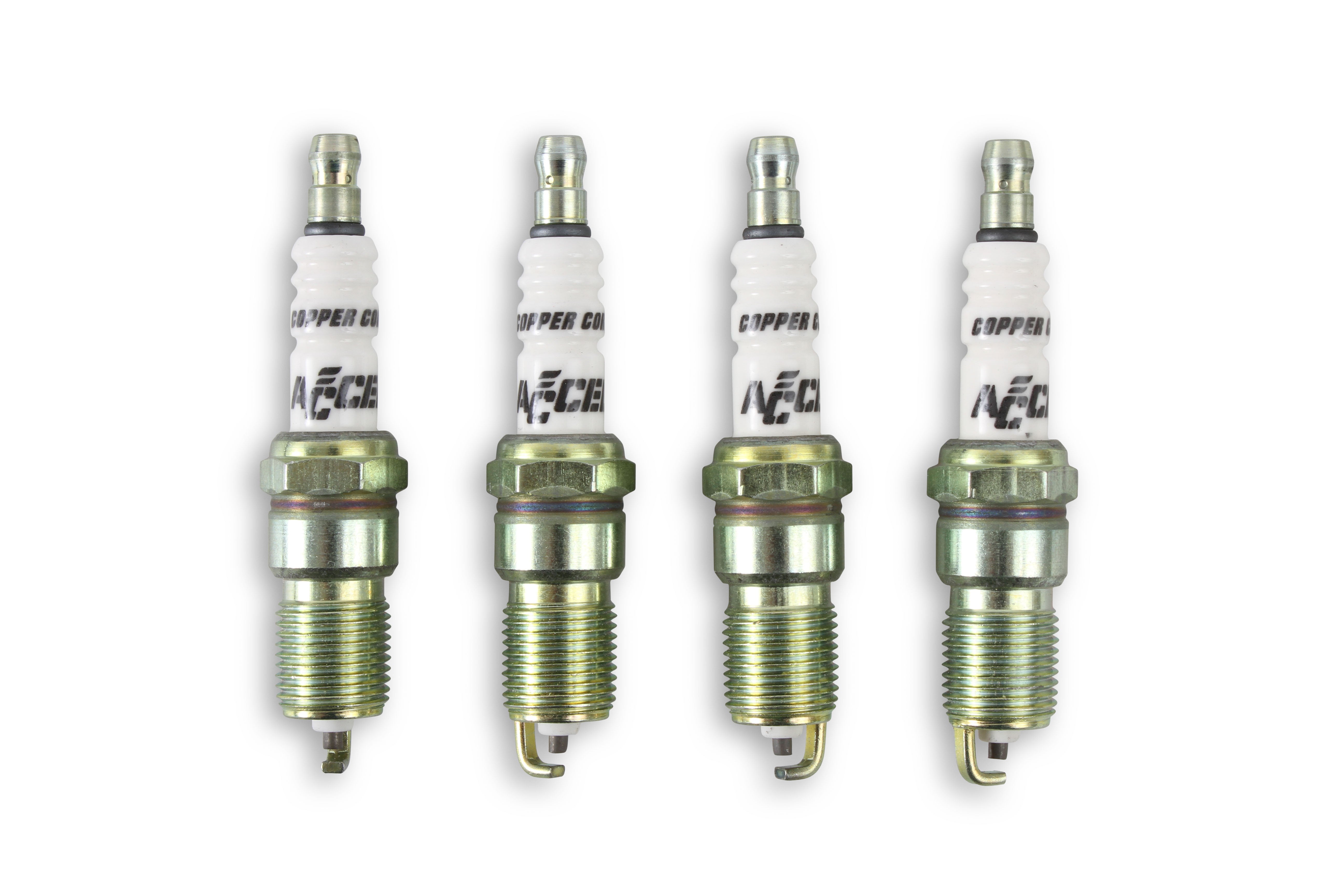 ACCEL 0526-4 U-Groove Resistor Spark Plug; 14mm Thread; .708 in. Reach; Heat Range 6; 4 Pack; ACCEL 0526-4