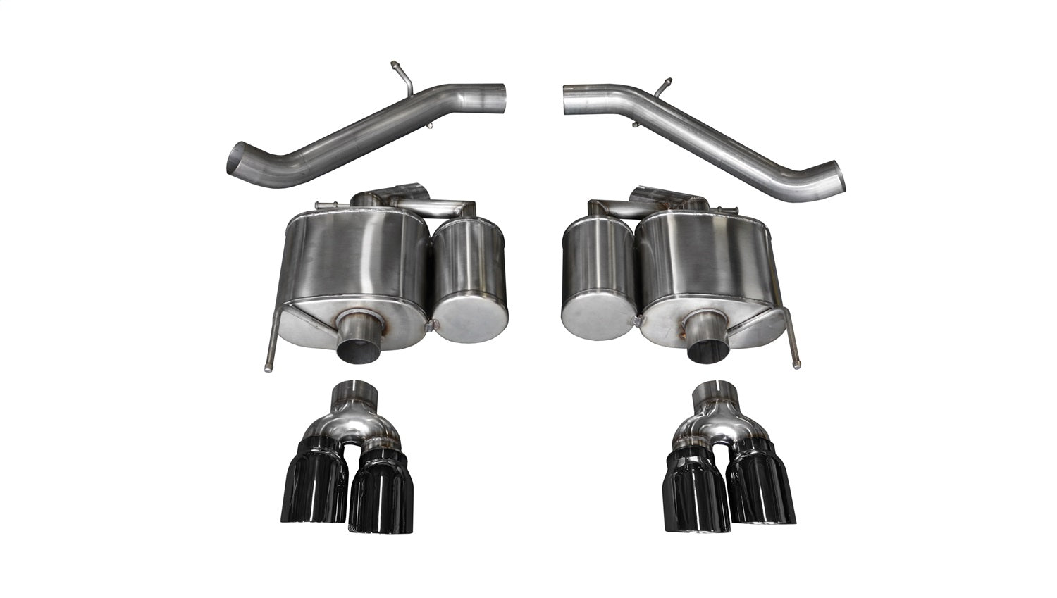 Corsa Performance 14478BLK 3.0in. Axle-Back Dual Rear Exit with Twin 4.0in. Black PVD Pro-Series Tips Corsa Performance 14478BLK