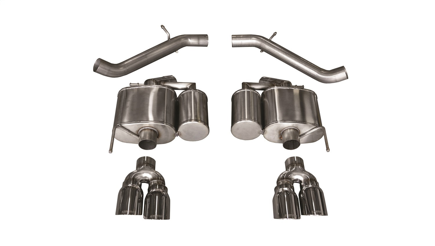 Corsa Performance 14478 3.0in. Axle-Back Dual Rear Exit with Twin 4.0in. Polished Pro-Series Tips Corsa Performance 14478