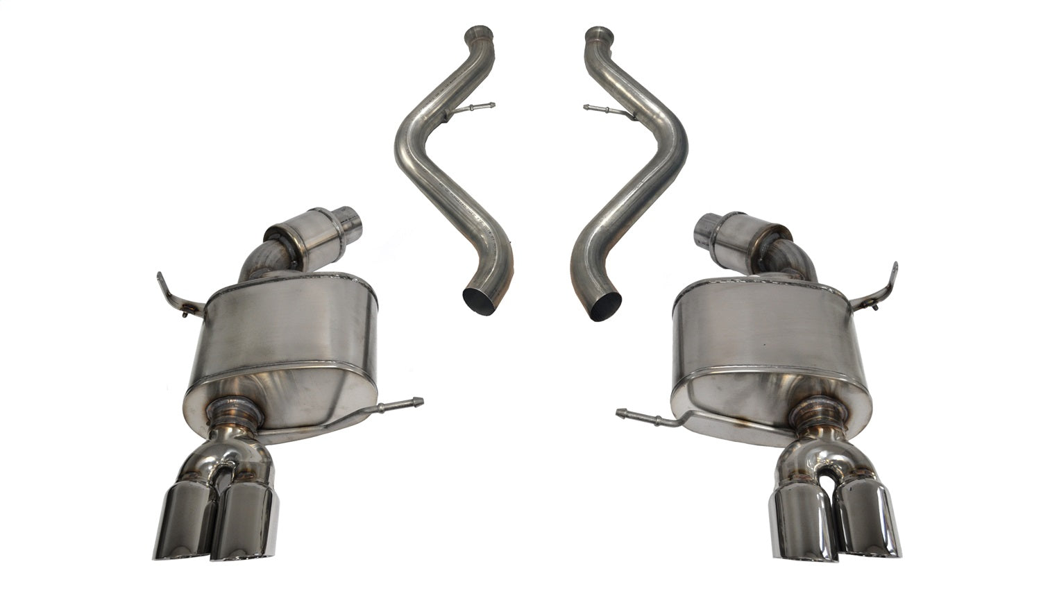 Corsa Performance 14568 2.5in. Cat-Back Dual Rear Exit with Twin 3.0in. Polished Pro-Series Tips Corsa Performance 14568