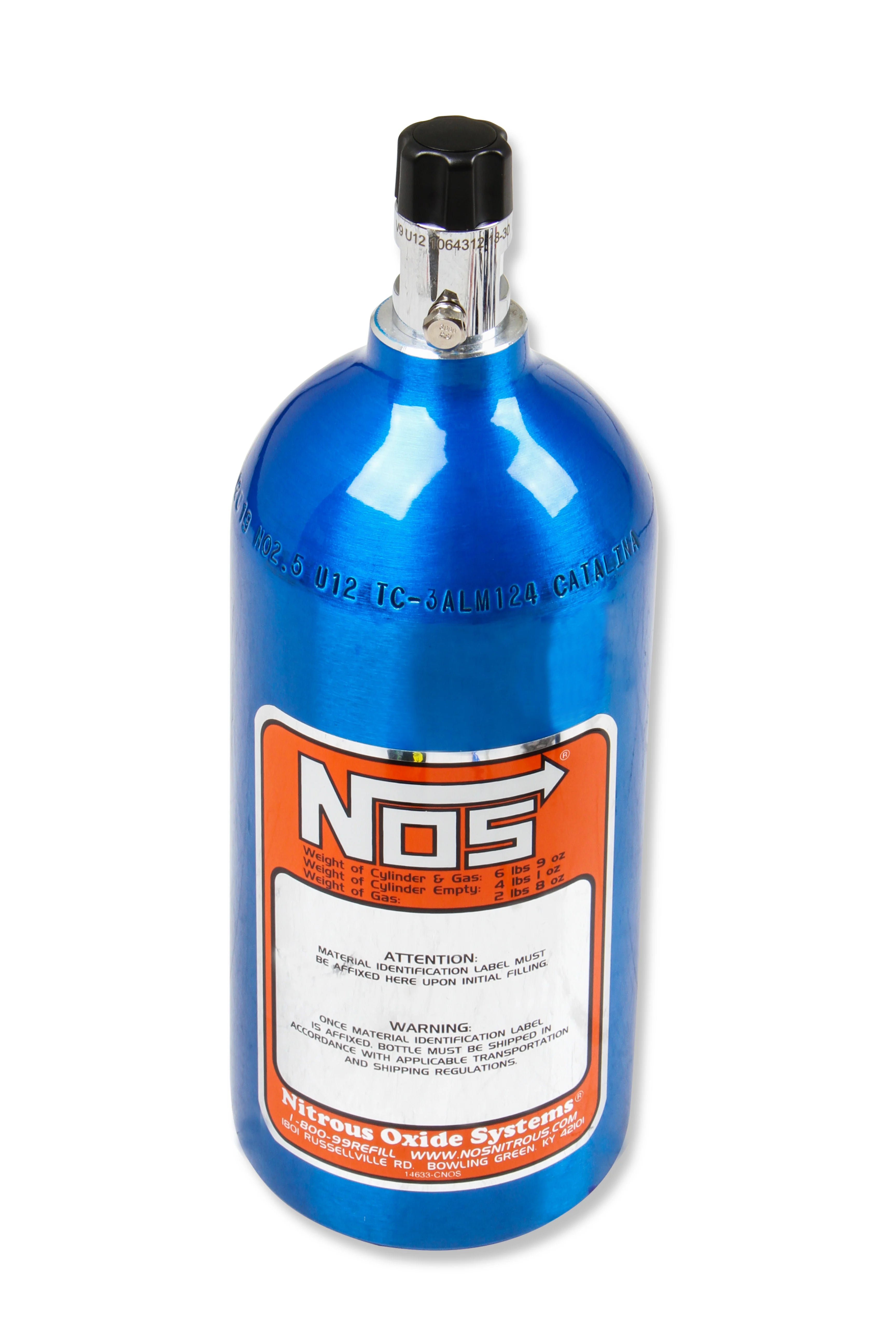 NOS/Nitrous Oxide System 14720NOS 2.5 Lb Bottle NOS/Nitrous Oxide System 14720NOS