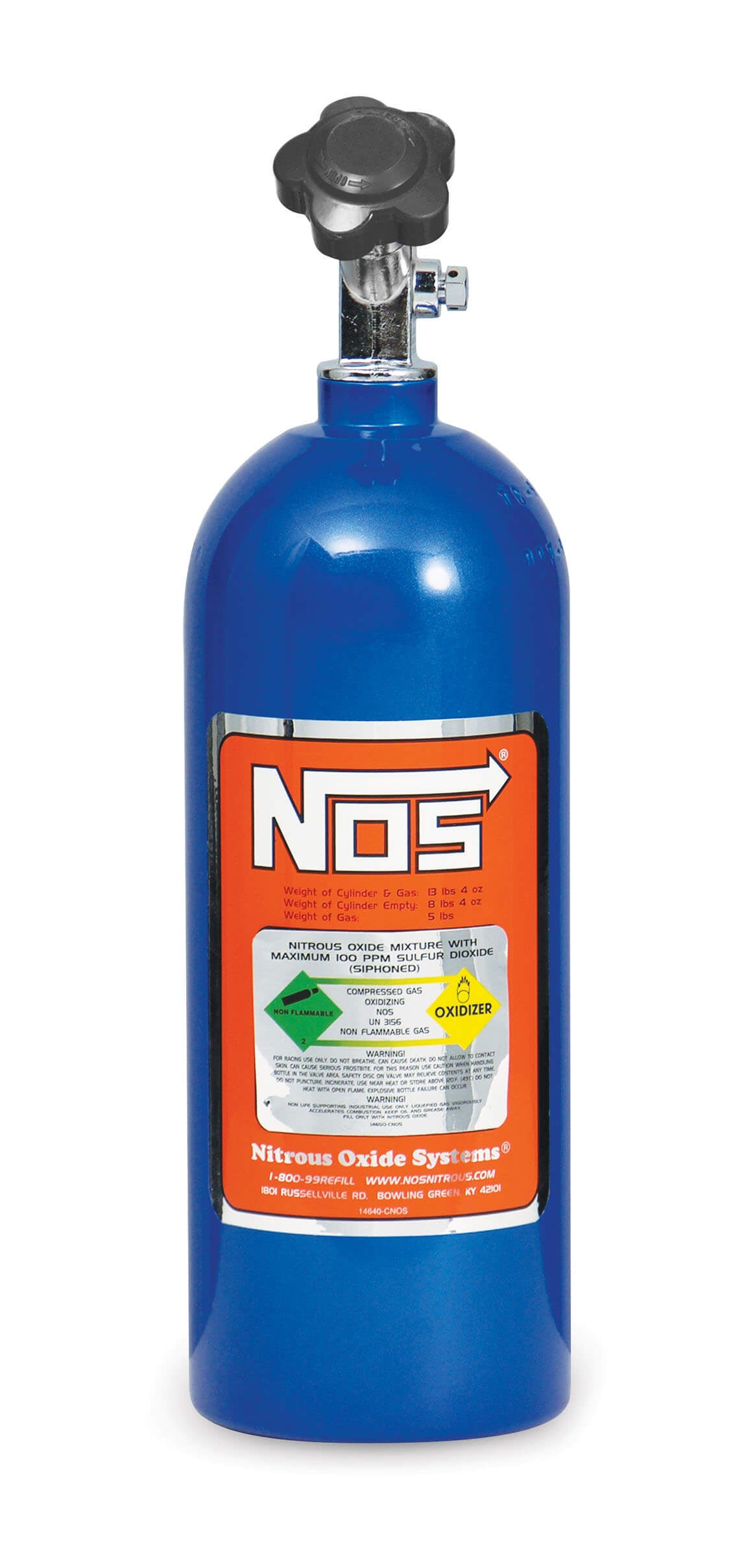 NOS/Nitrous Oxide System 14730NOS 5 Lb. Bottle NOS/Nitrous Oxide System 14730NOS