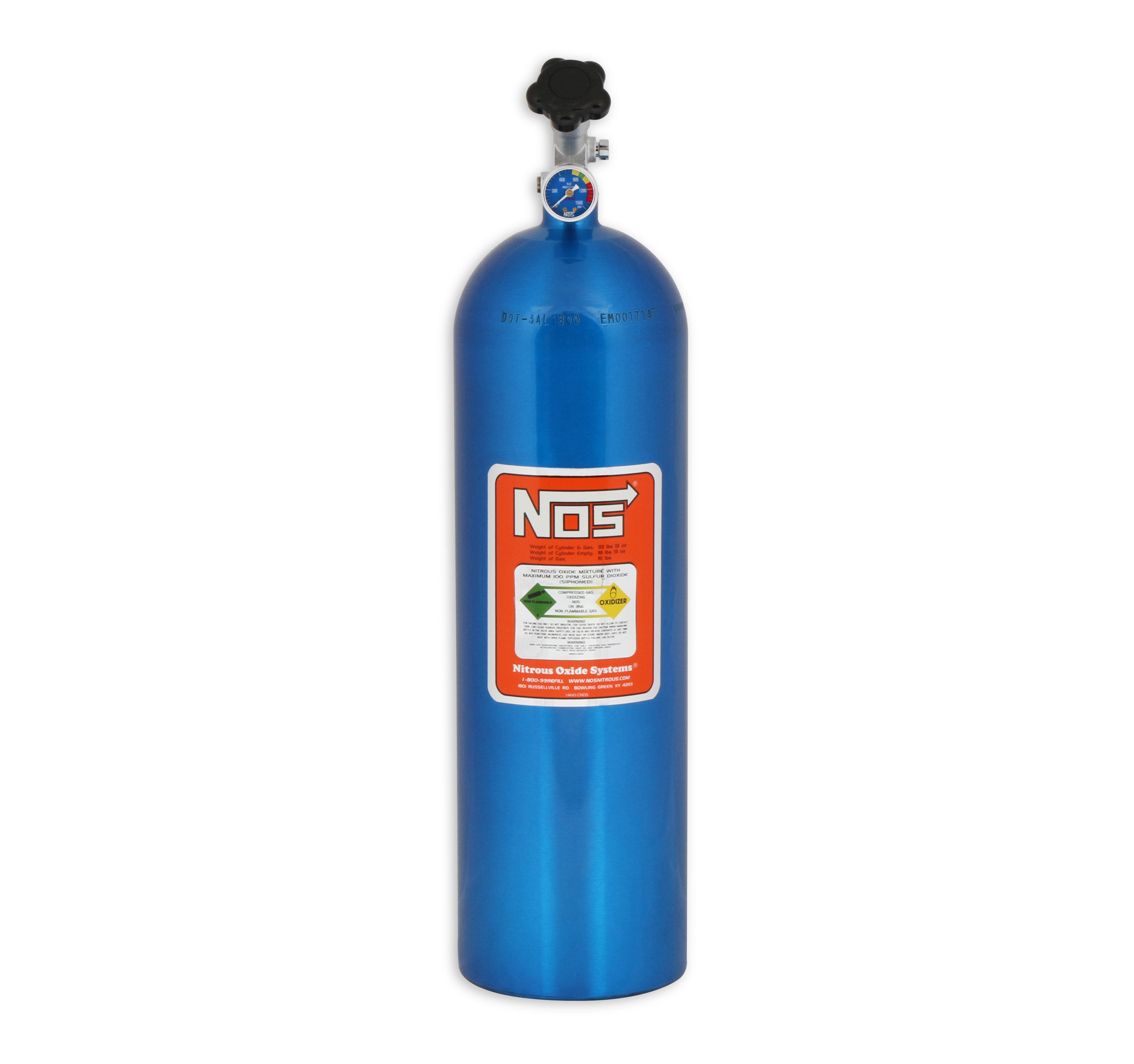 NOS/Nitrous Oxide System 14750NOS 15# Replacement Bottle NOS/Nitrous Oxide System 14750NOS