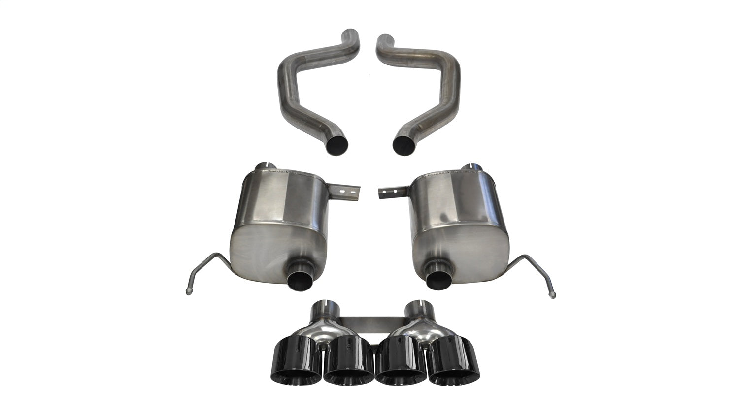 Corsa Performance 14768BLK 2.75in. Axle-Back Dual Rear Exit with Quad 4.5in. Black PVD Pro-Series Tips Corsa Performance 14768BLK