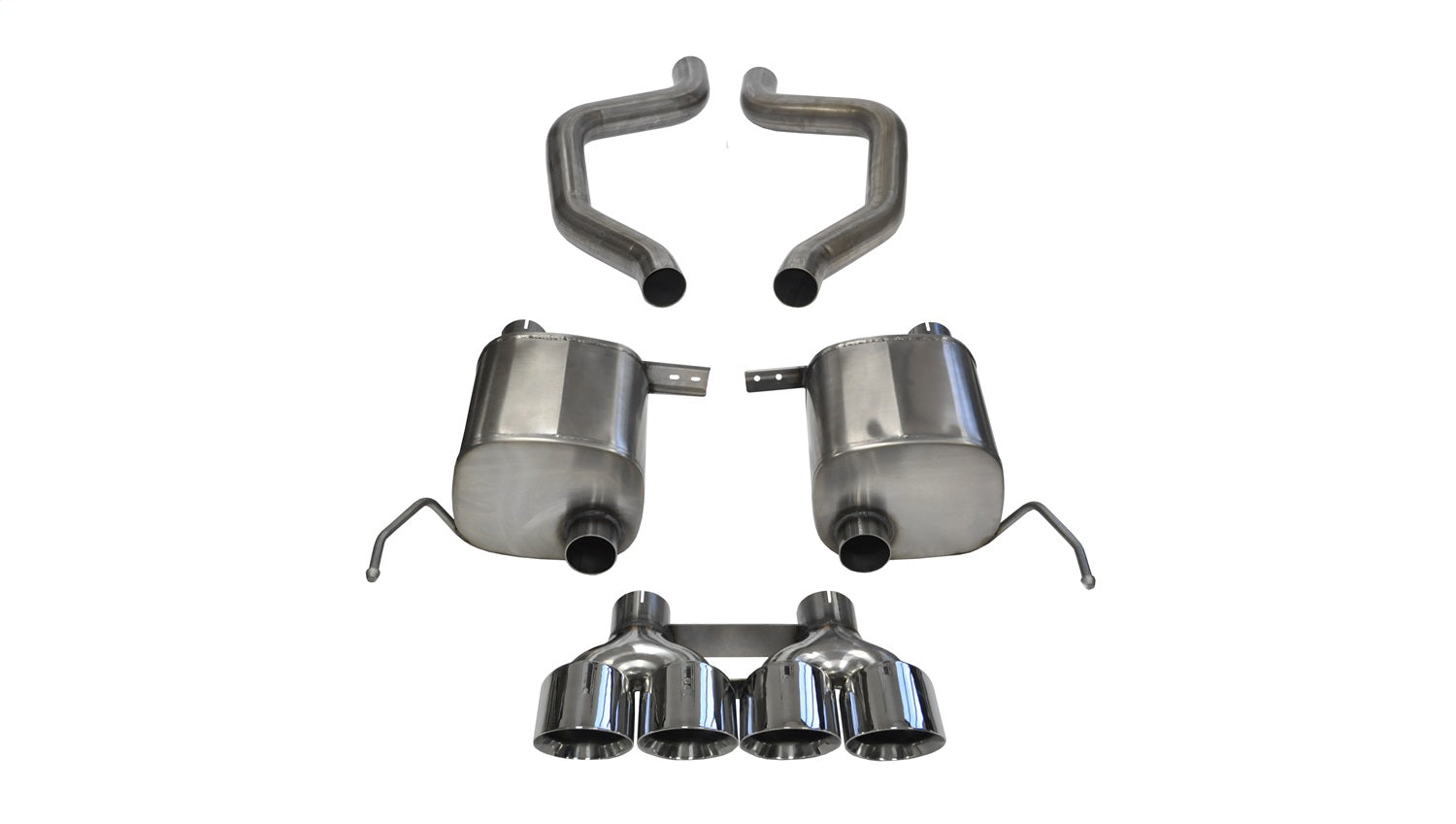 Corsa Performance 14768 2.75in. Axle-Back Dual Rear Exit with Quad 4.5in. Polished Pro-Series Tips Corsa Performance 14768
