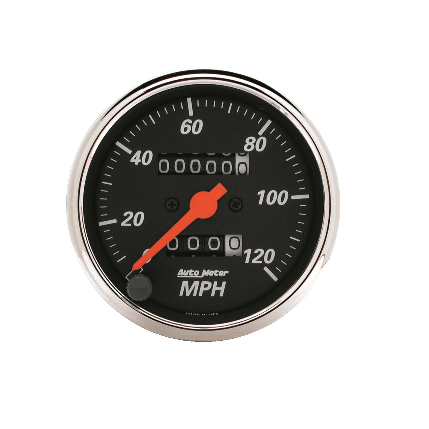 AutoMeter 1476 GAUGE; SPEEDOMETER; 3 1/8in.; 120MPH; MECHANICAL; DESIGNER BLACK AutoMeter 1476