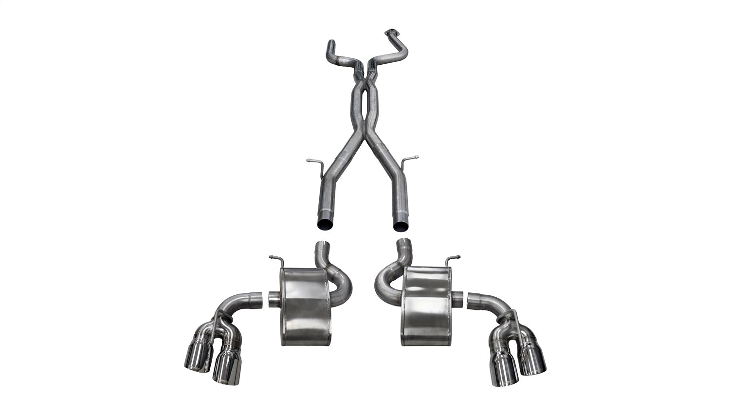 Corsa Performance 14770 3.0in. Cat-Back Dual Rear Exit with Twin 4.0in. Polished Pro-Series Tips Corsa Performance 14770