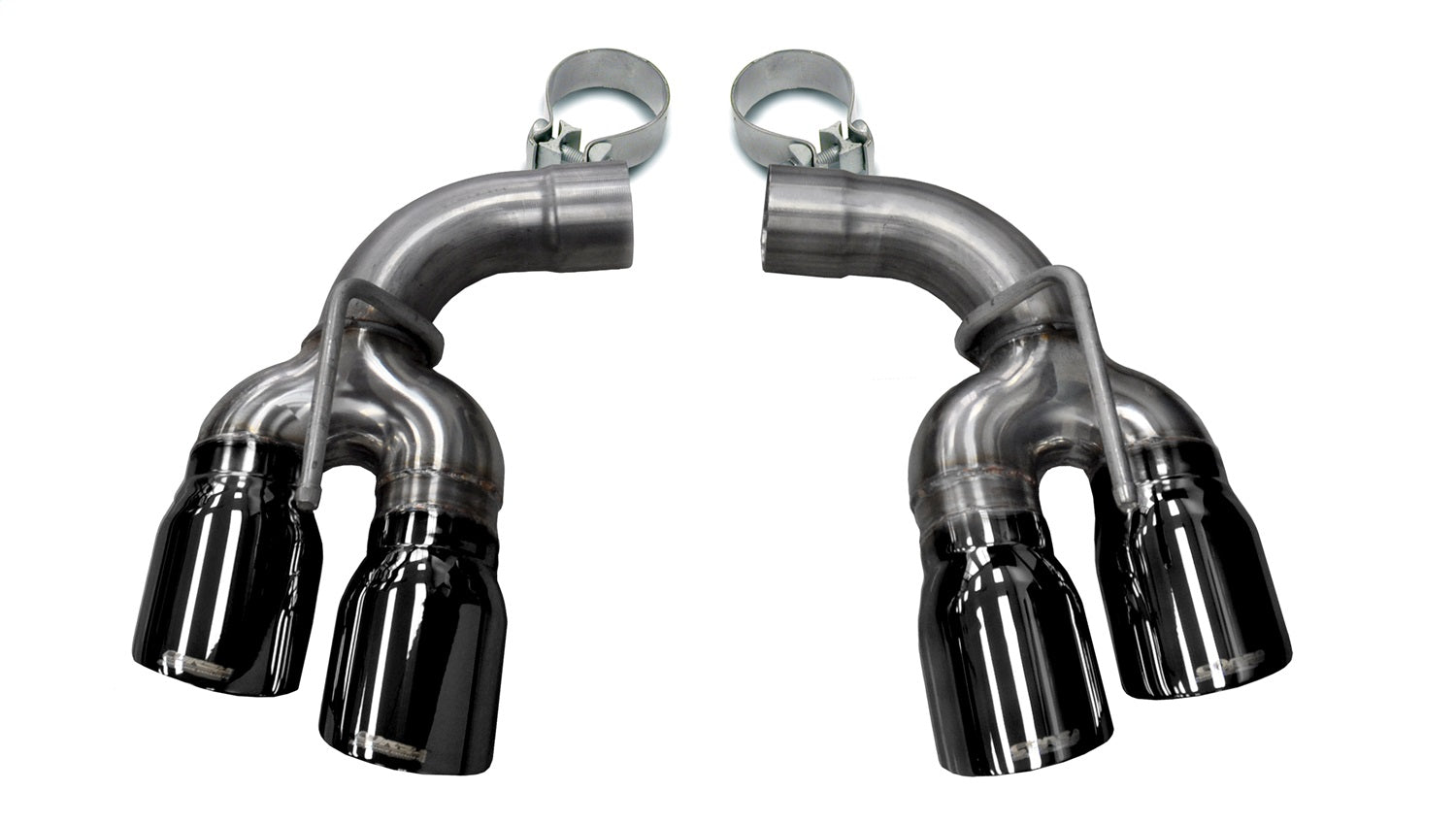 Corsa Performance 14774BLK Twin 4.0in. Black PVD Pro-Series Tip Kit (Clamps Included) Corsa Performance 14774BLK