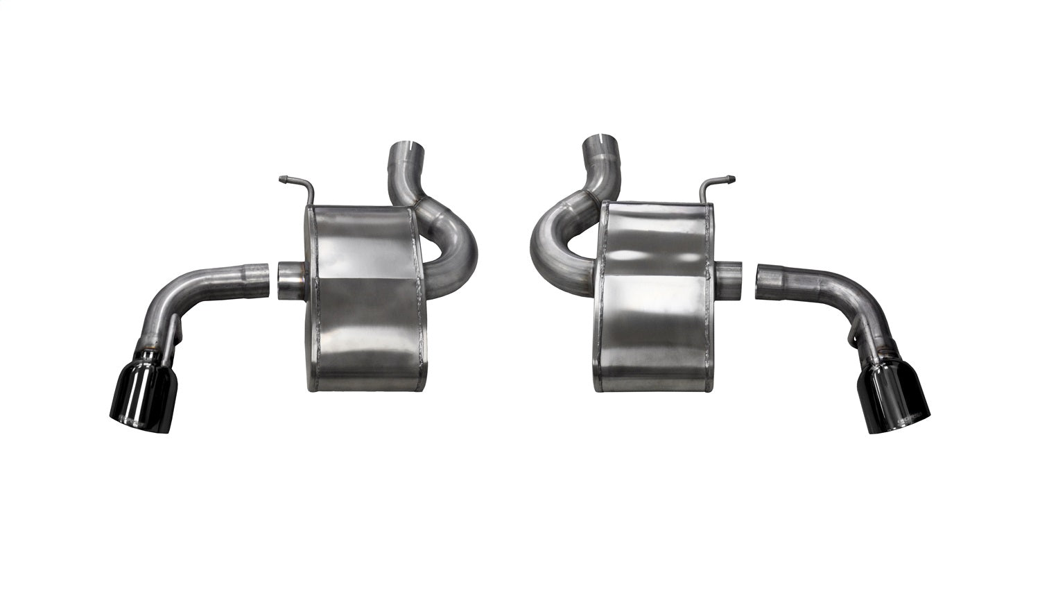 Corsa Performance 14785BLK 2.75in. Axle-Back Dual Rear Exit with Single 4.5in. Black PVD Pro-Series Tips Corsa Performance 14785BLK