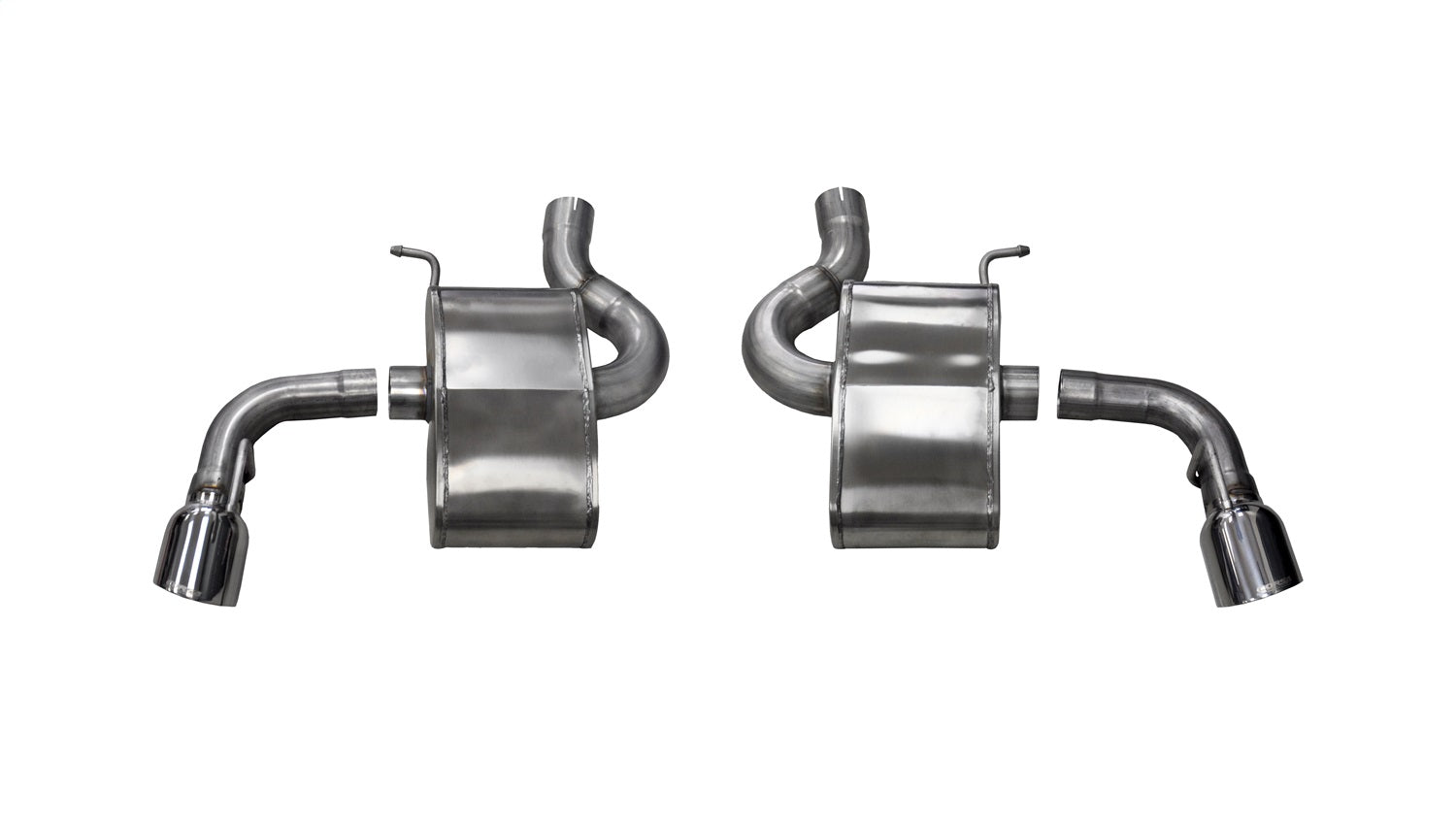 Corsa Performance 14785 2.75in. Axle-Back Dual Rear Exit with Single 4.5in. Polished Pro-Series Tips Corsa Performance 14785