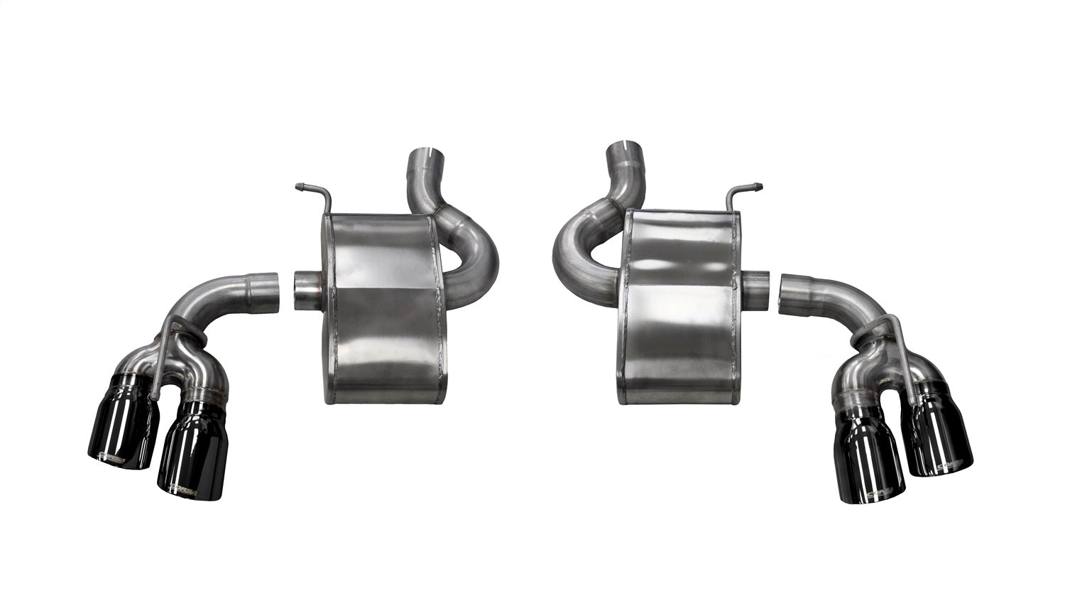 Corsa Performance 14786BLK 2.75in. Axle-Back Dual Rear Exit with Twin 4.0in. Black PVD Pro-Series Tips Corsa Performance 14786BLK