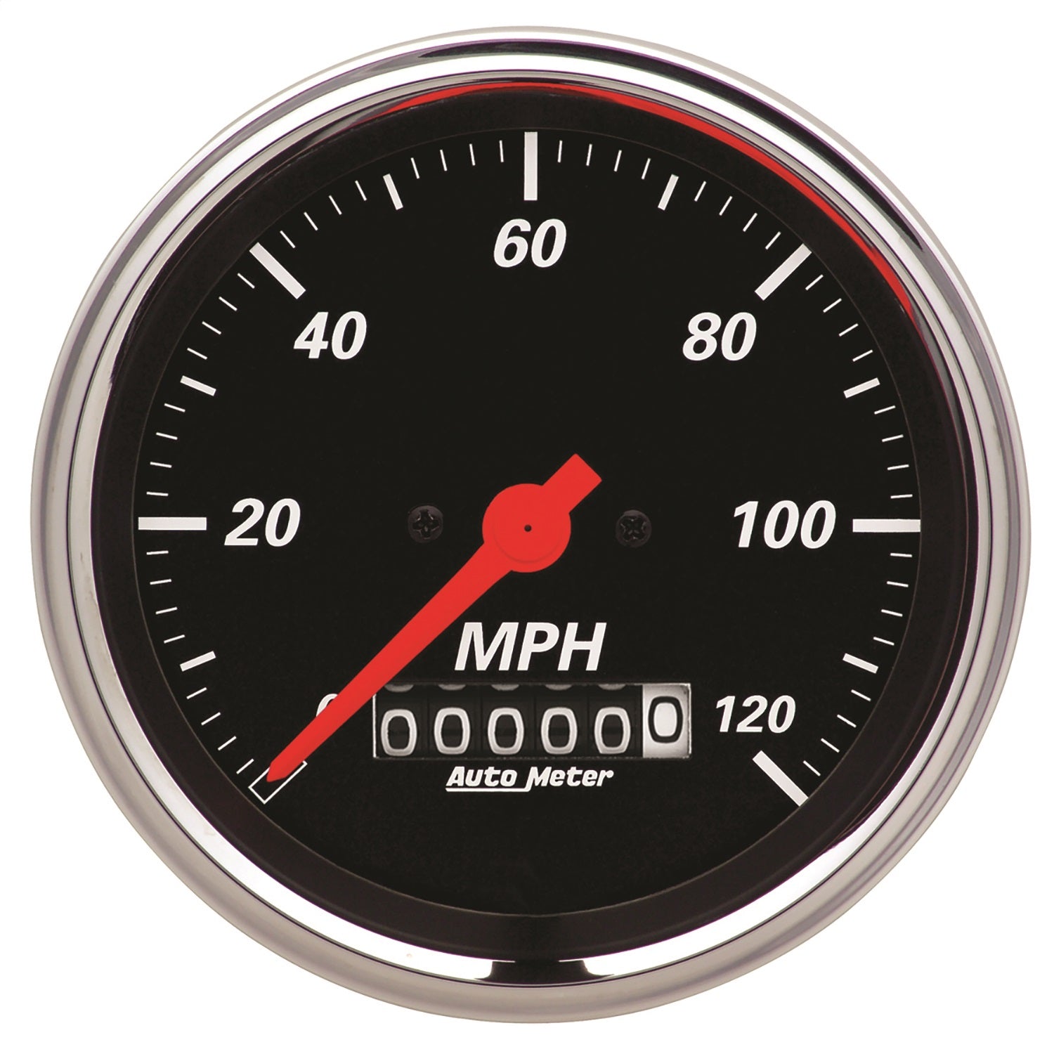 AutoMeter 1479 GAUGE; SPEEDOMETER; 3 3/8in.; 120MPH; ELEC. PROG. W/WHEEL ODO; DESIGNER BLACK AutoMeter 1479