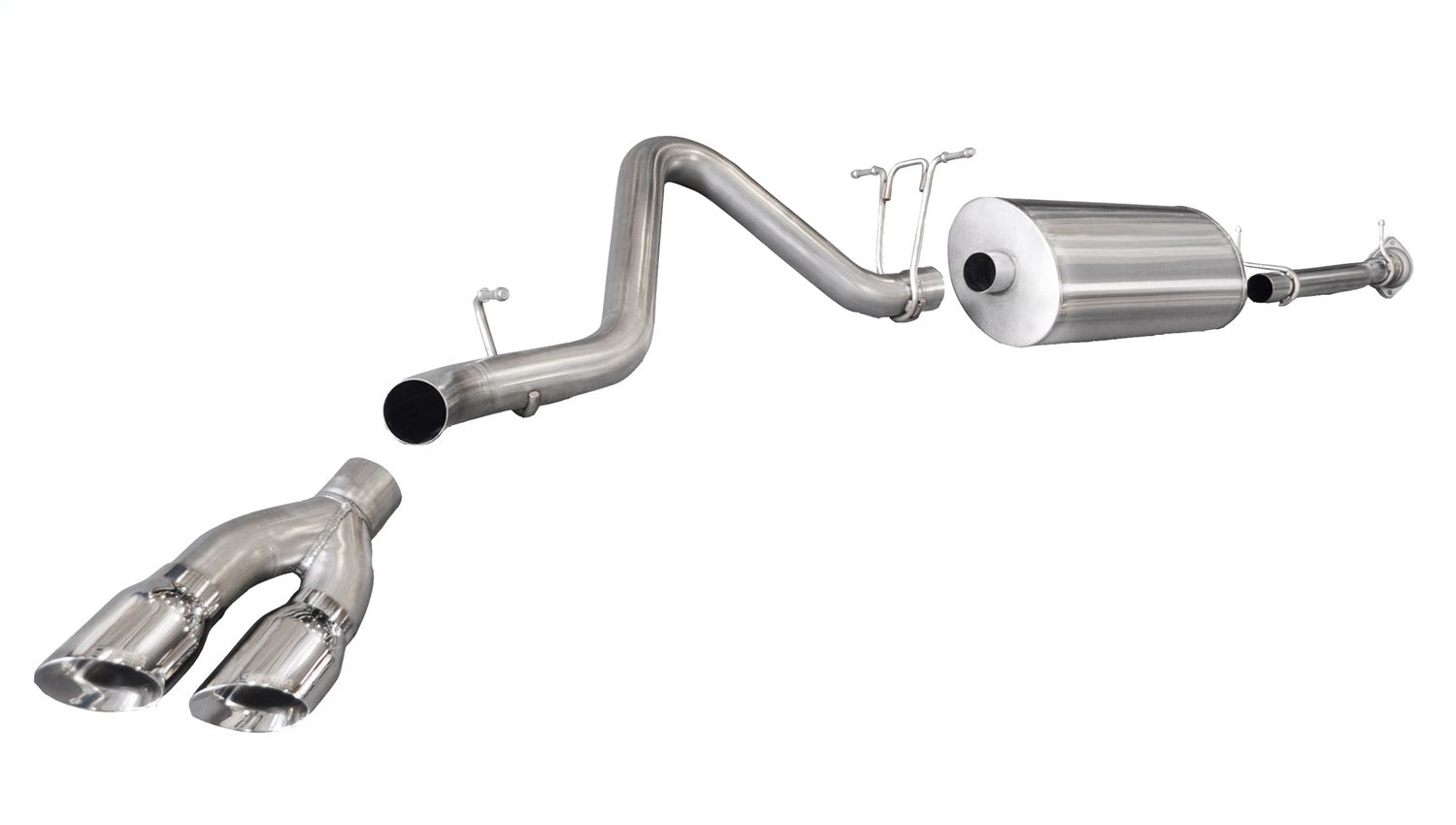Corsa Performance 14794 3.0in. Cat-Back Single Side Exit with Twin 4.0in. Polished Pro-Series Tips Corsa Performance 14794