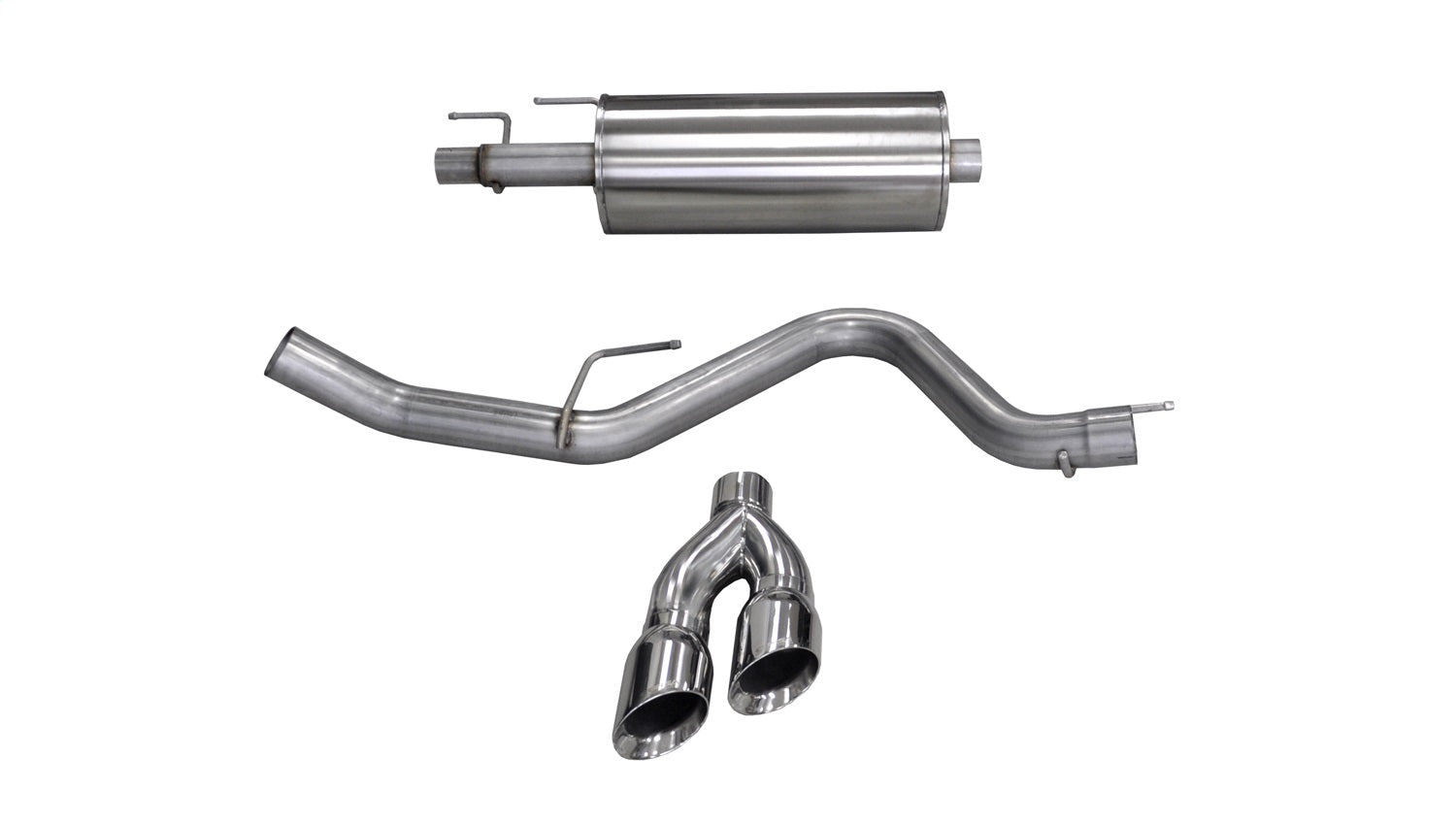 Corsa Performance 14836 3.0in. Cat-Back Single Side Exit with Twin 4.0in. Polished Pro-Series Tips Corsa Performance 14836
