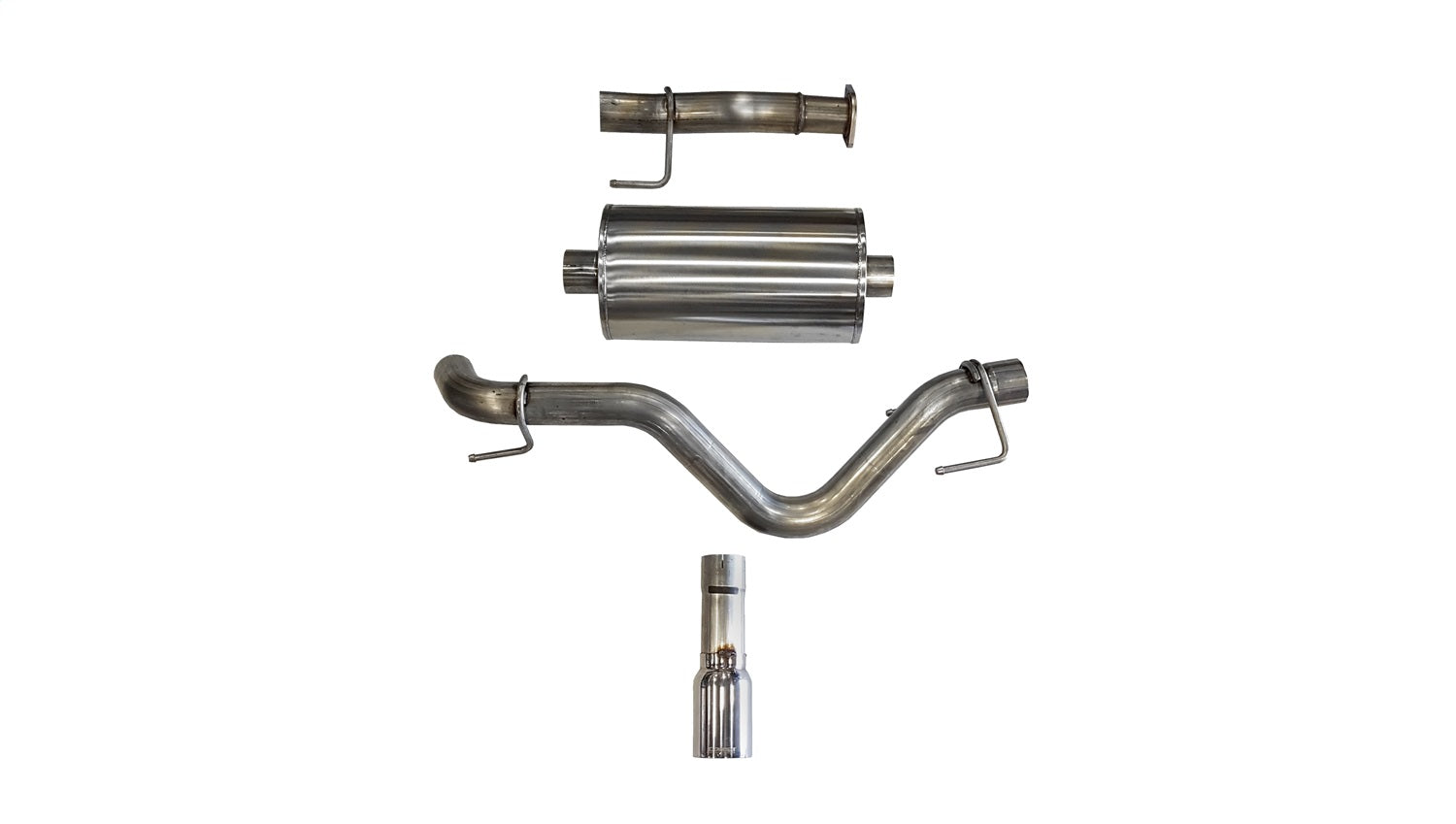 Corsa Performance 14918 3.0in. Cat-Back Single Side Exit with Single 4.0in. Polished Straight Cut Tip Corsa Performance 14918