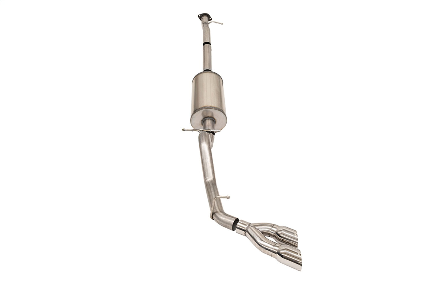 Corsa Performance 14919 3.0in. Cat-Back Single Side Exit with Twin 4.0in. Polished Pro-Series Tips Corsa Performance 14919