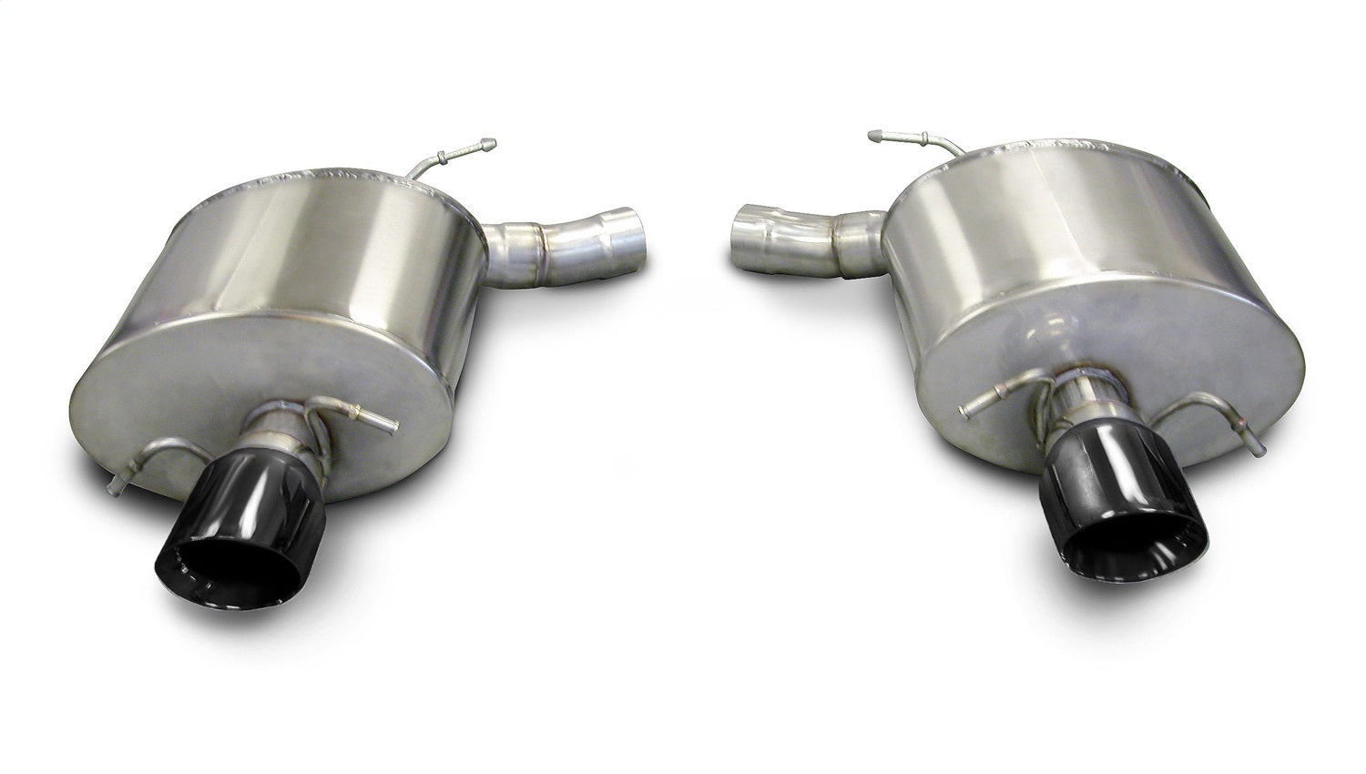 Corsa Performance 14940BLK 2.5in. Axle-Back Dual Rear Exit with Single 4.0in. Black PVD Pro-Series Tips Corsa Performance 14940BLK