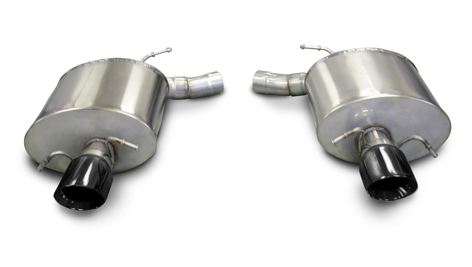 Corsa Performance 14941BLK 2.5in. Axle-Back Dual Rear Exit with Single 4.0in. Black PVD Pro-Series Tips Corsa Performance 14941BLK