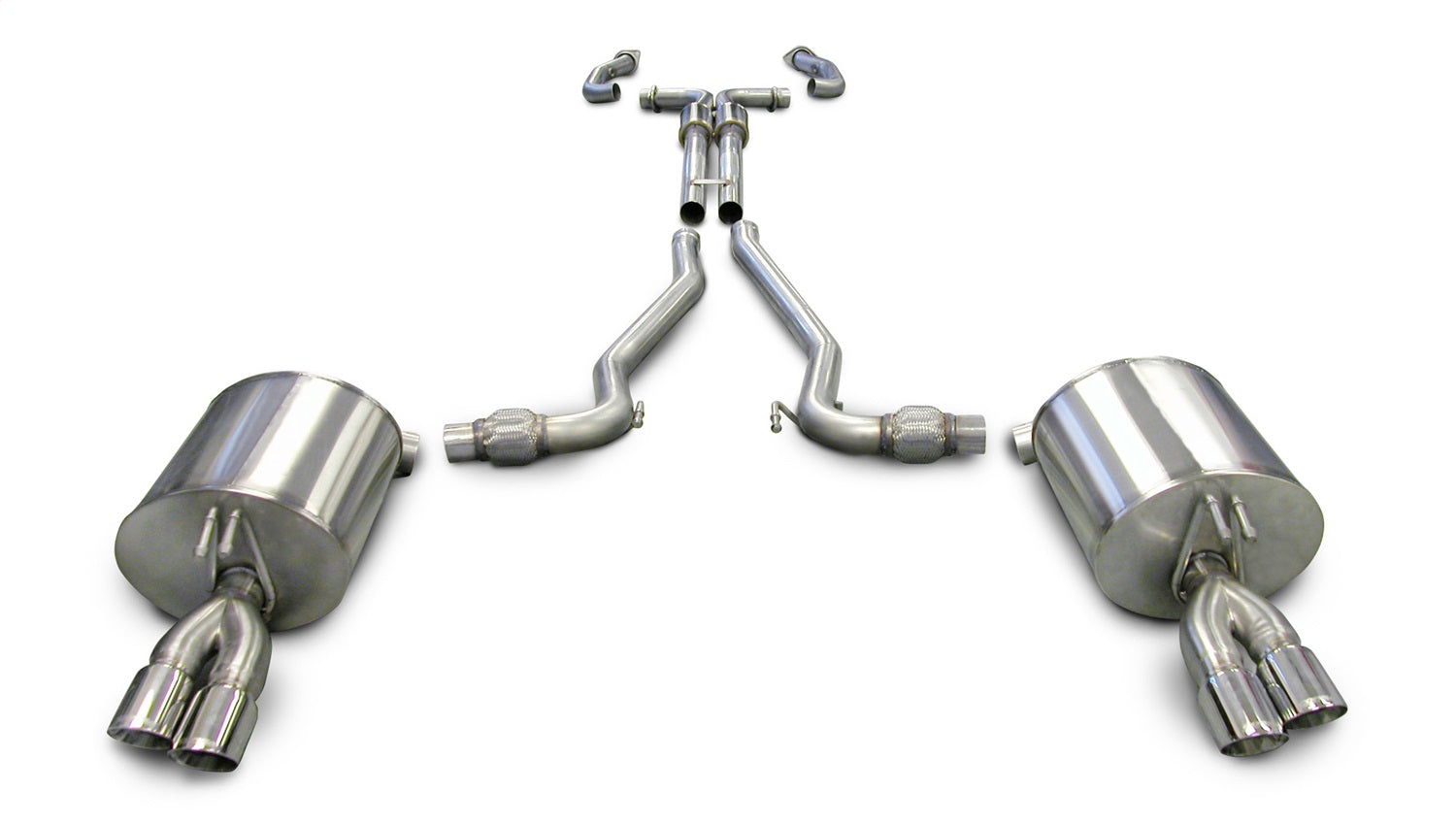 Corsa Performance 14950 2.5in. Cat-Back Dual Rear Exit with Twin 3.0in. Polished Pro-Series Tips Corsa Performance 14950