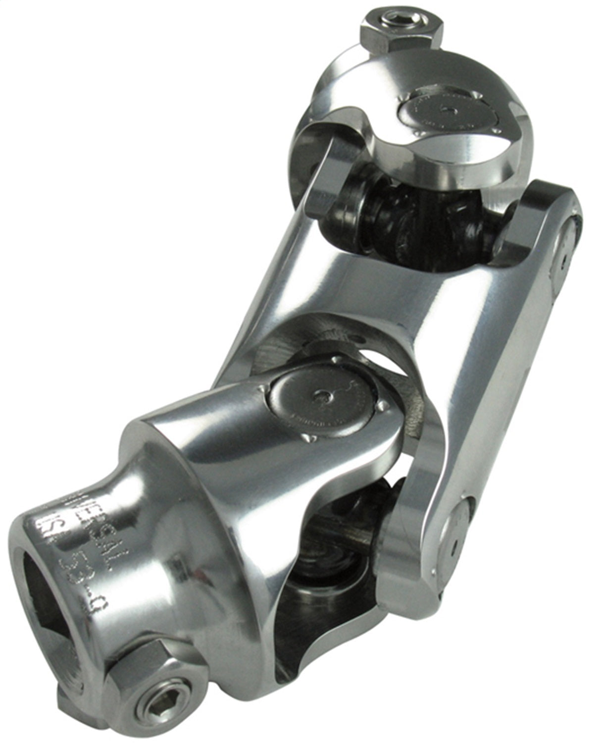 Borgeson 146462 Steering U-Joint; Double; Polished Stainless; 3/4 Smooth Bore X 5/8 Smooth Bore Borgeson 146462
