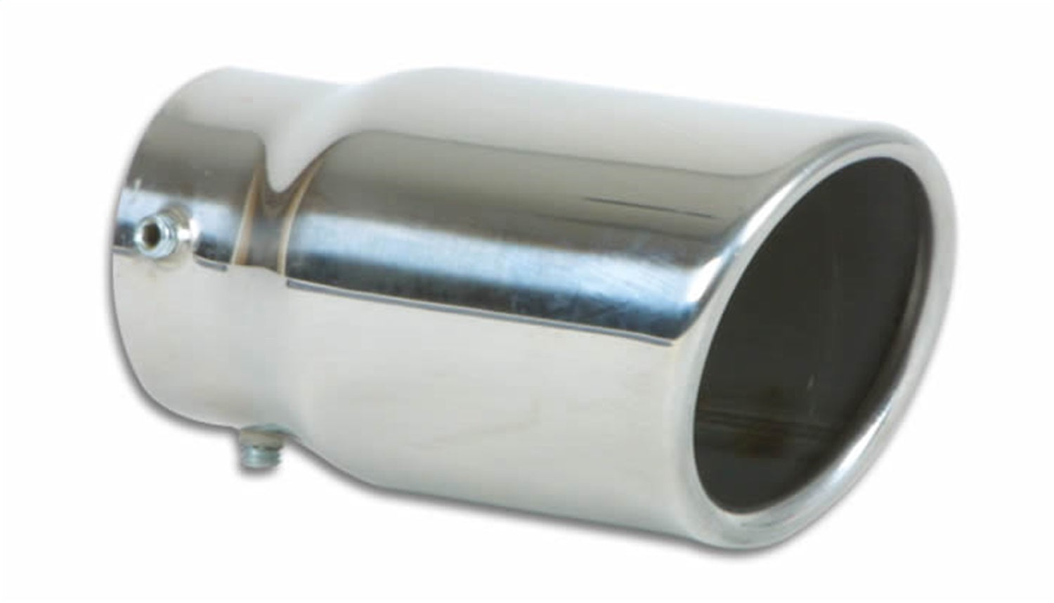 Vibrant Performance 1503 Round Stainless Steel Bolt-On Tip; 3 in.; Single Wall; Angle Cut; Vibrant Performance 1503