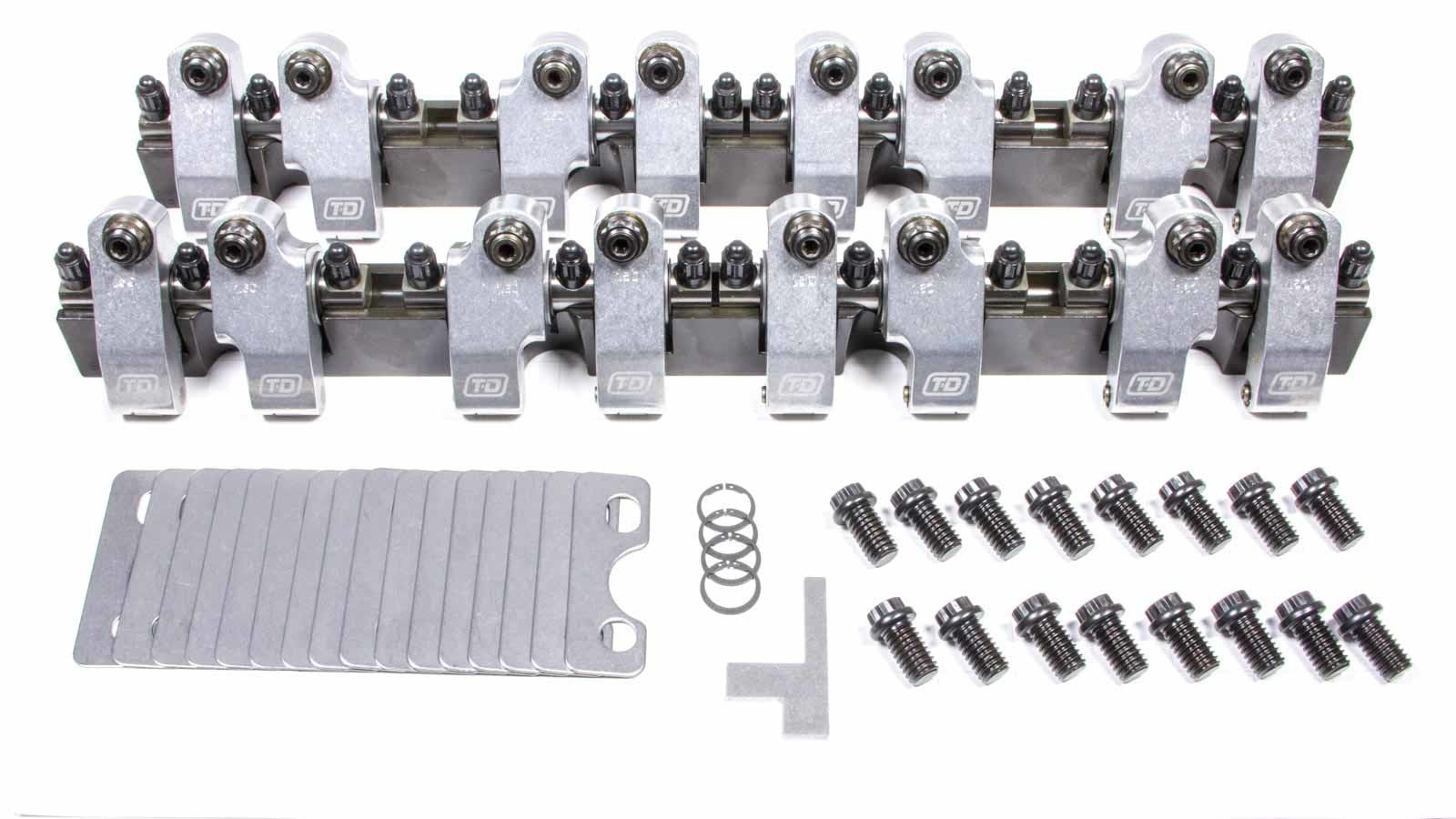 T&D Machine 2217-160/150 SBC Shaft Rocker Arm Kit - 1.6/1.5 Ratio T&D Machine 2217-160/150