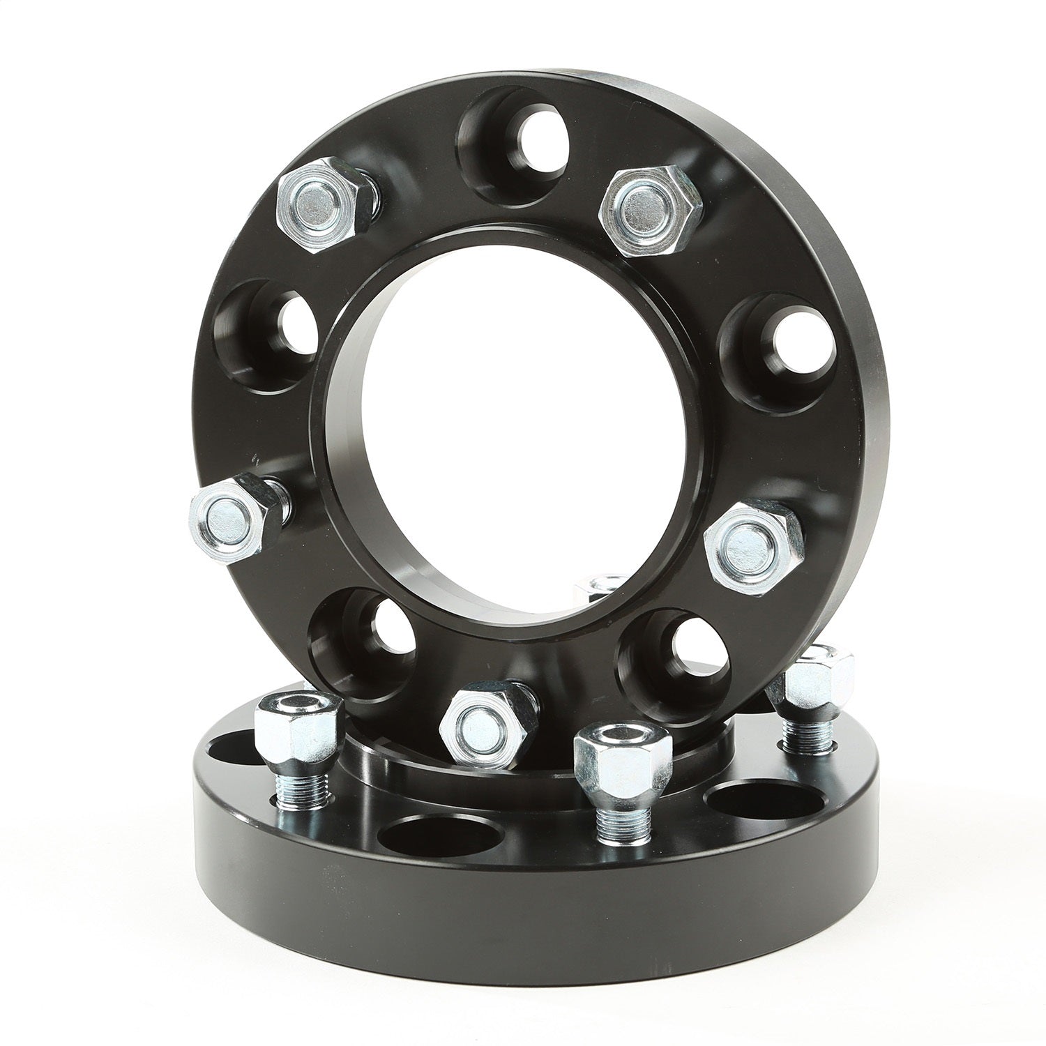 Rugged Ridge 15201.16 Wheel Spacer Kit; Pair; 1.25 Inch; Fits 5x150 mm Bolt Pattern; Black Aluminum; Rugged Ridge 15201.16